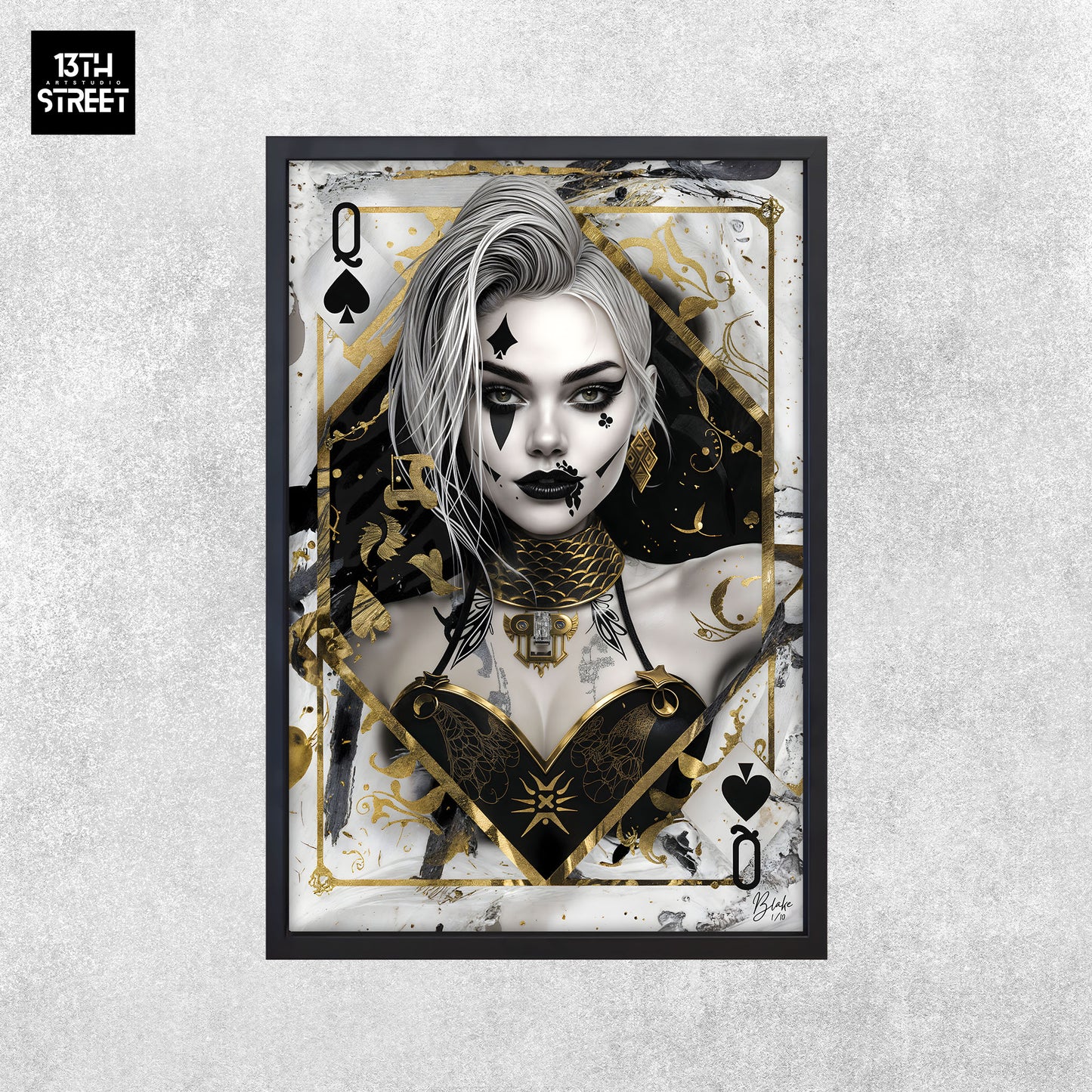 Blake - Harley Quinn Card Collection V.Gold - Canvas 40x60x2cm