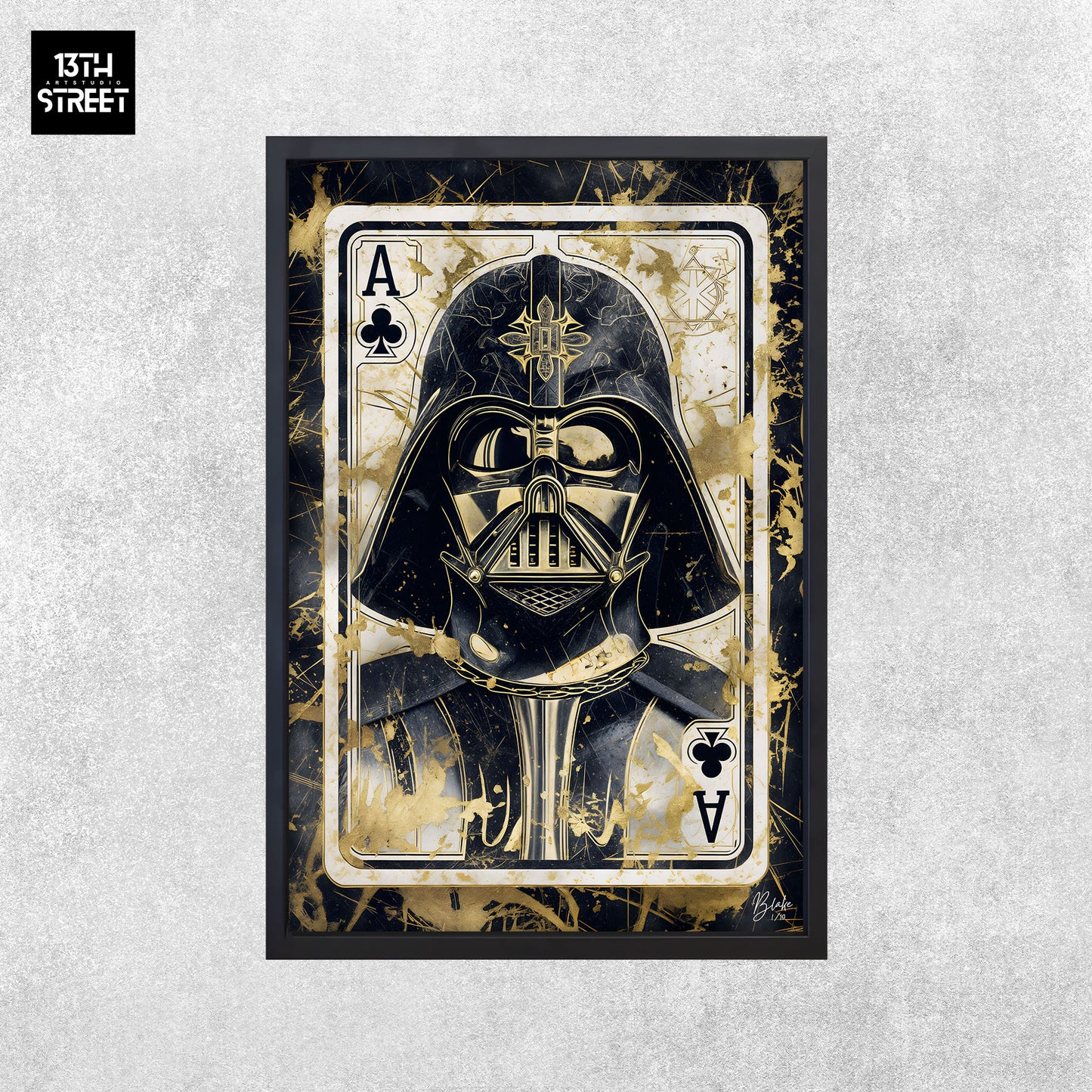 Blake - Darth Vader Card Collection V.Gold - Canvas 40x60x2cm