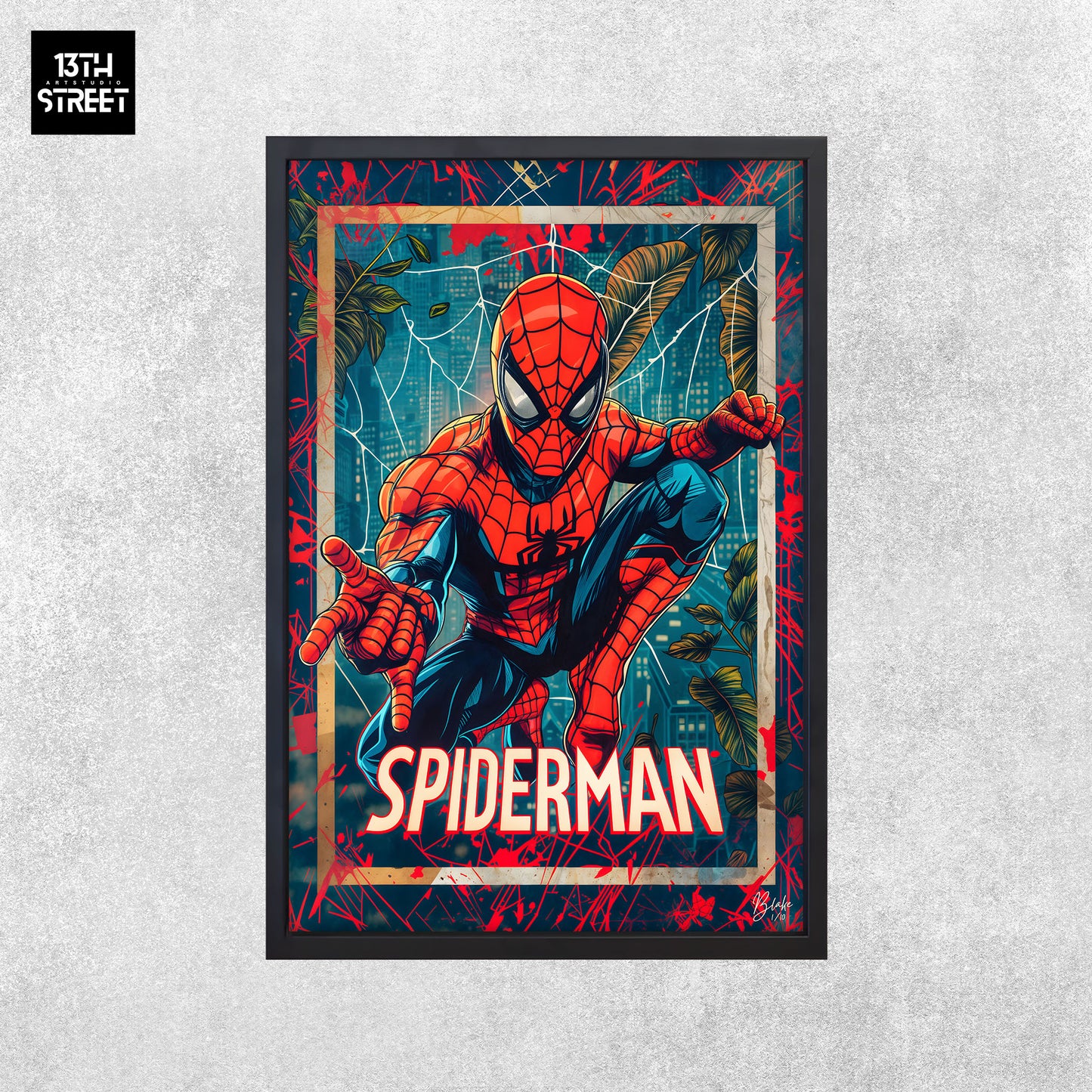 Blake - Spiderman Card Collection V.Color - Canvas 40x60x2cm