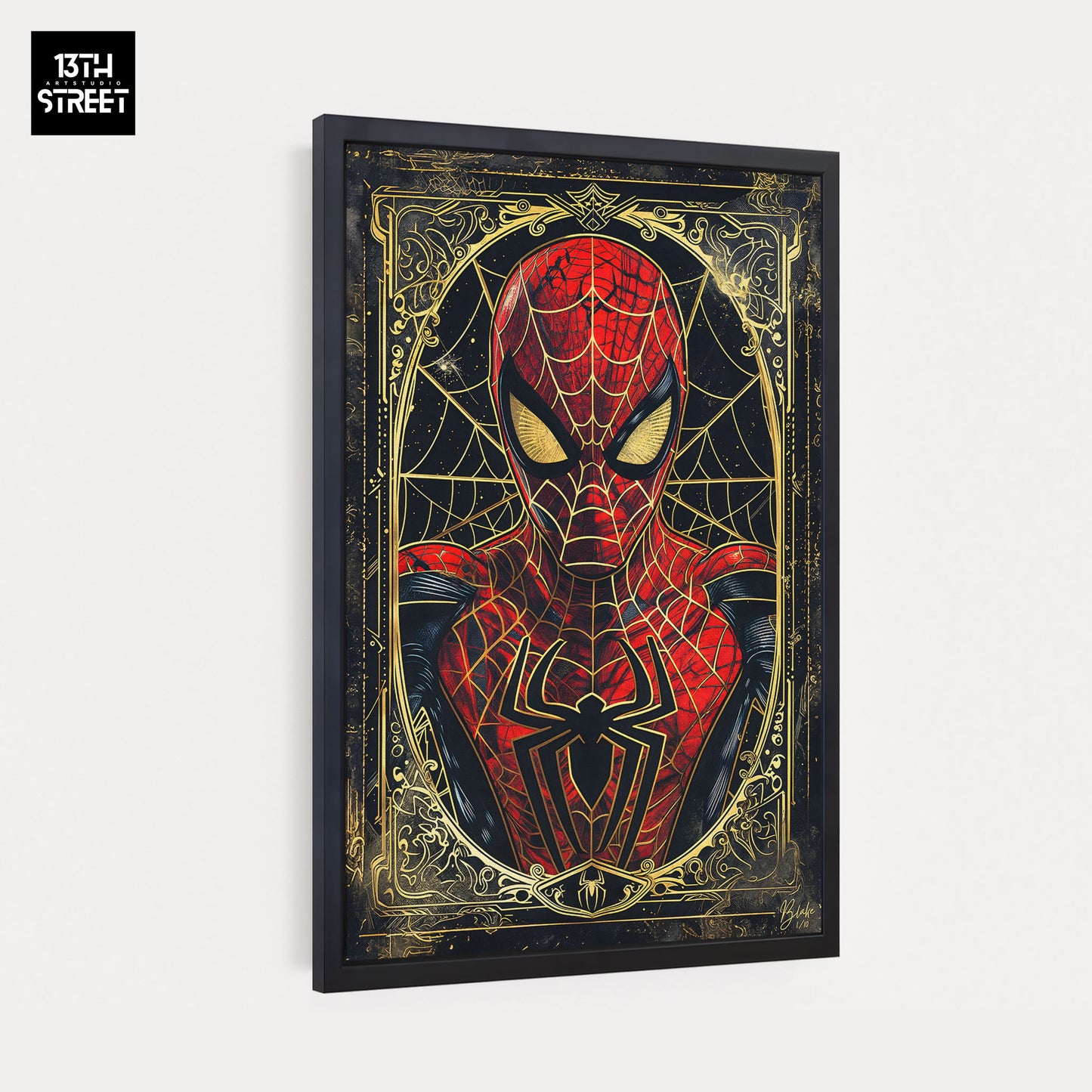 Blake - Spiderman Card Collection V.Gold - Canvas 40x60x2cm