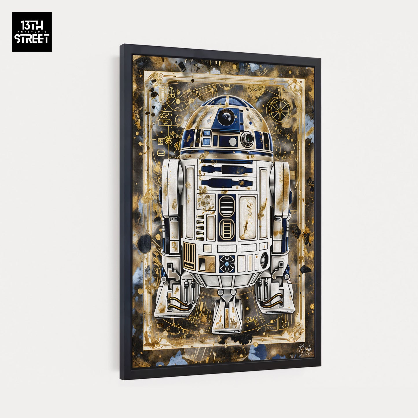 Blake - R2-D2 Card Collection V.Gold - Canvas 40x60x2cm