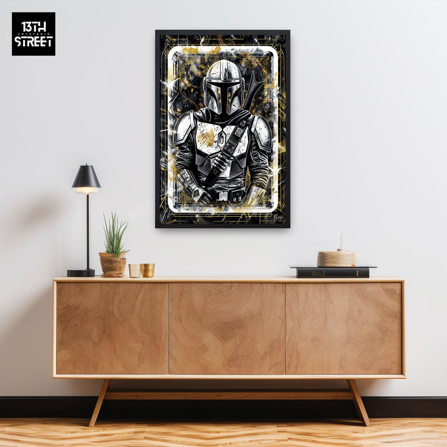 Blake - Mandalorian Card Collection V.Gold - Canvas 40x60x2cm