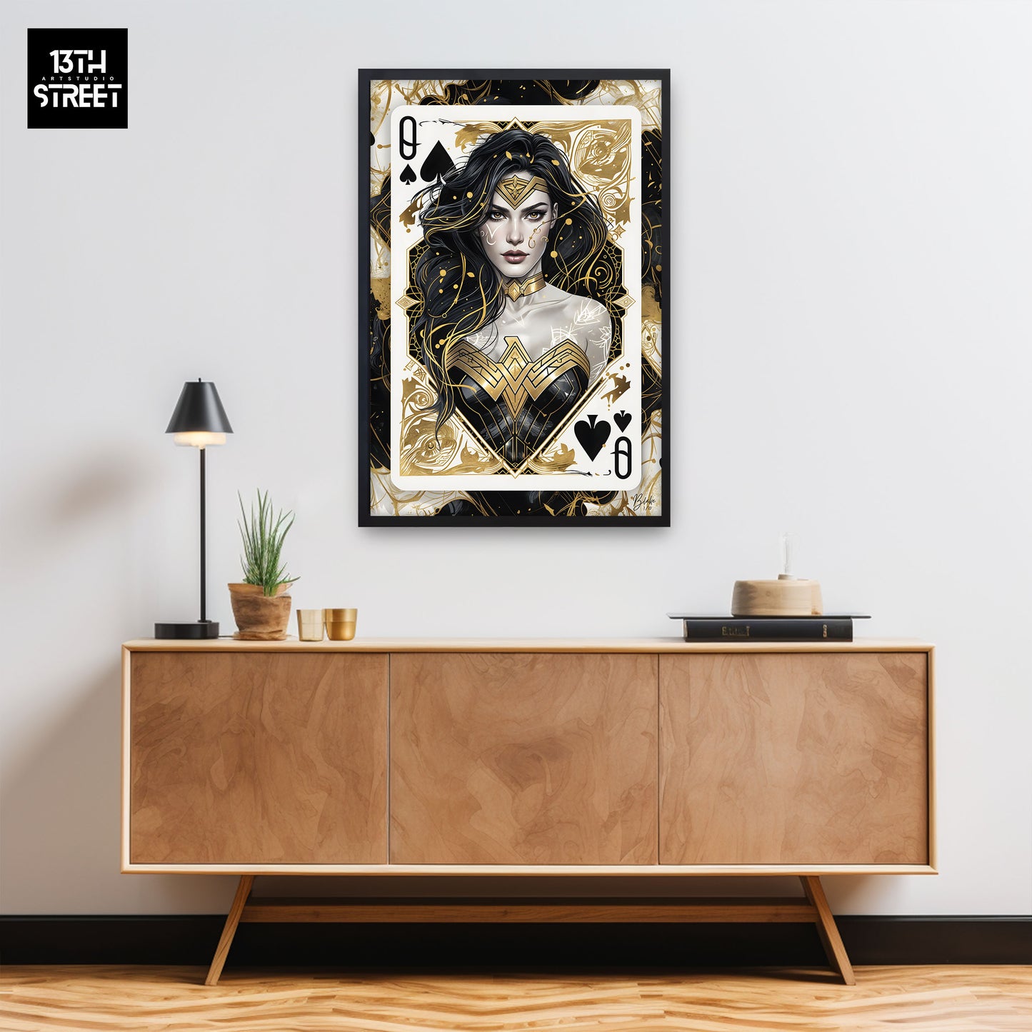 Blake - Wonder Woman Card Collection V.Gold - Canvas 40x60x2cm