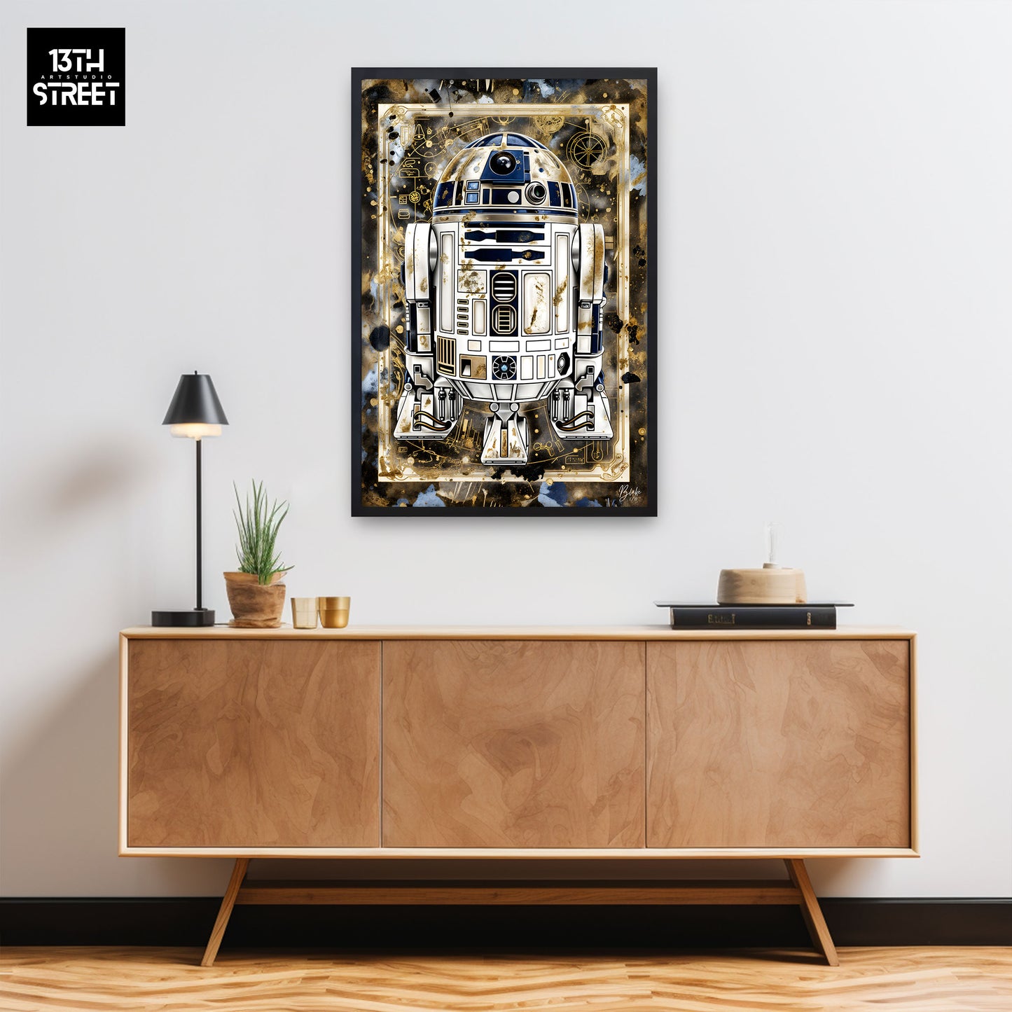 Blake - R2-D2 Card Collection V.Gold - Canvas 40x60x2cm