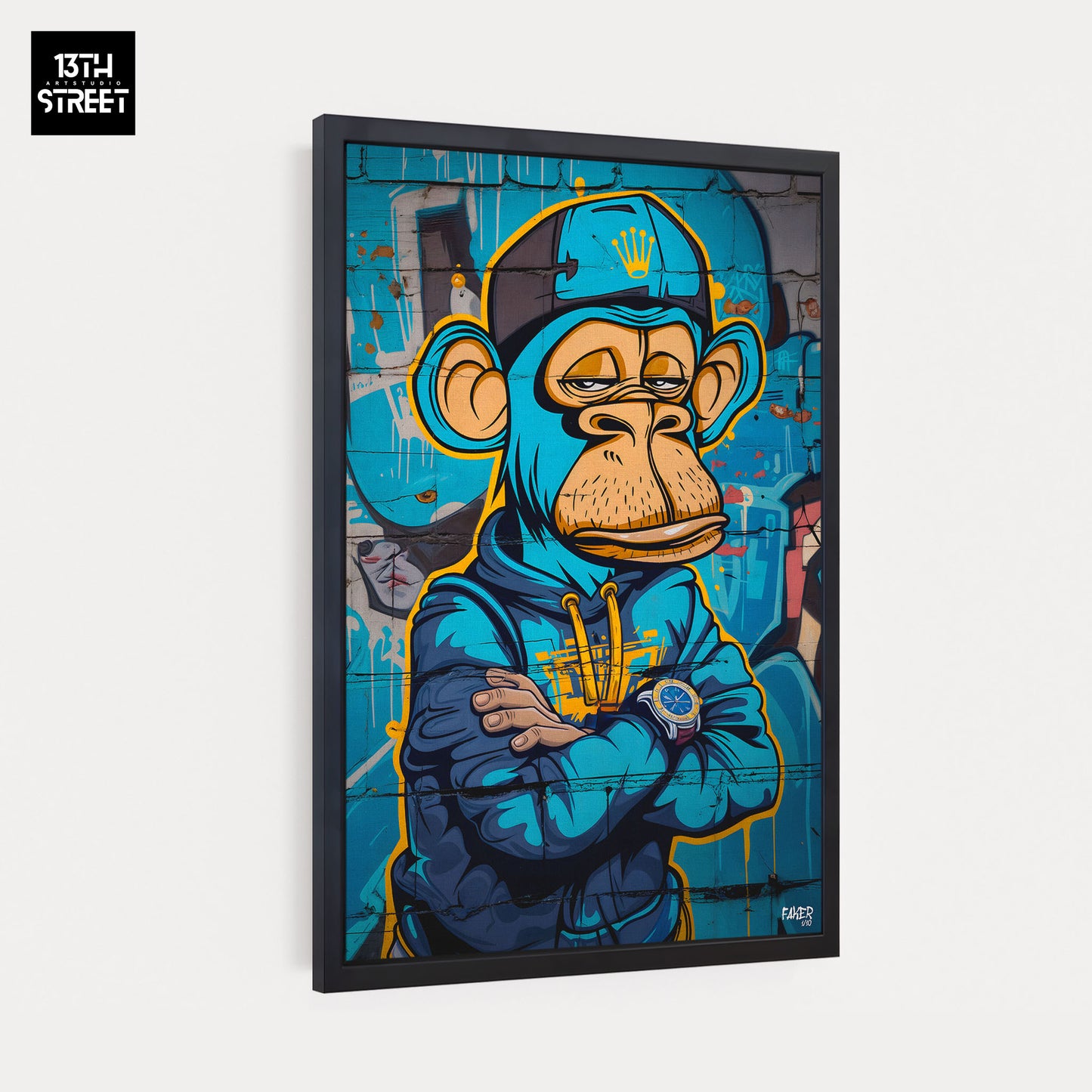 Faker - Bored Monkey Rolex - Canvas 40x60x2cm