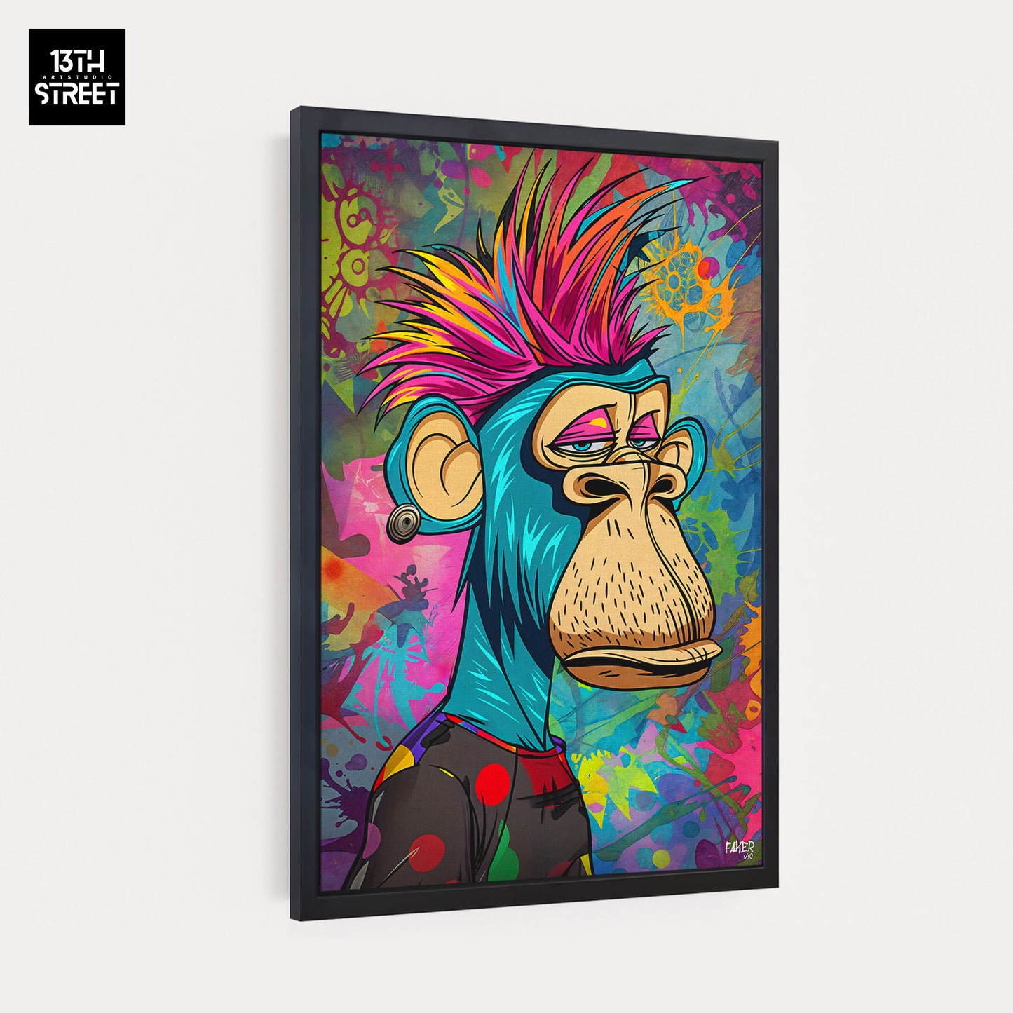 Faker - Bored Monkey Punk - Canvas 40x60x2cm