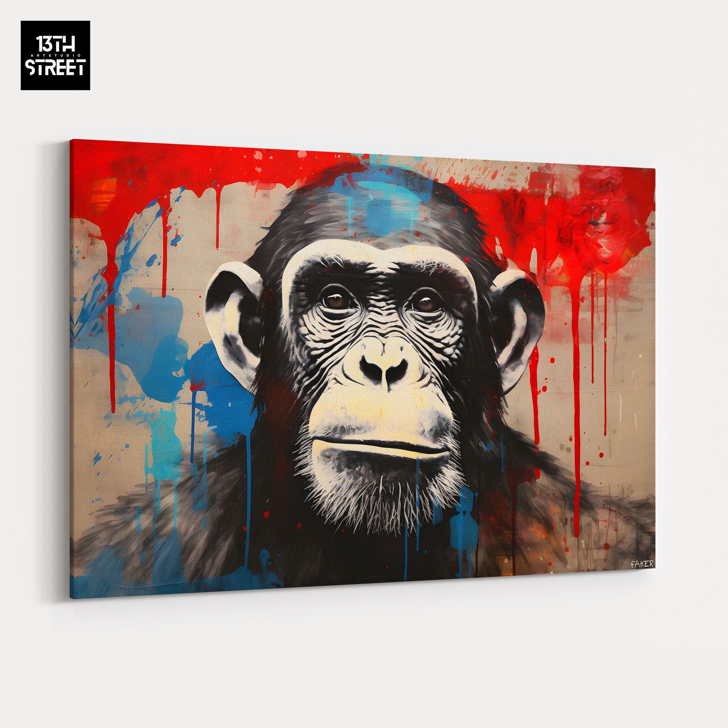 Faker - Singe Penseur - Toile