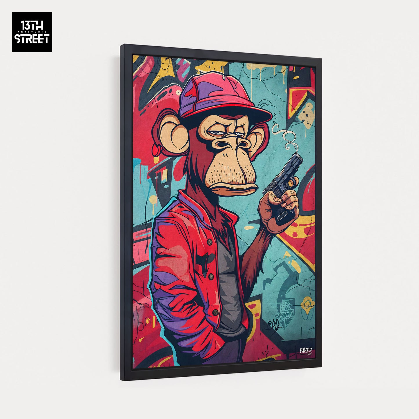 Faker - Bored Monkey Hold Up - Canvas 40x60x2cm