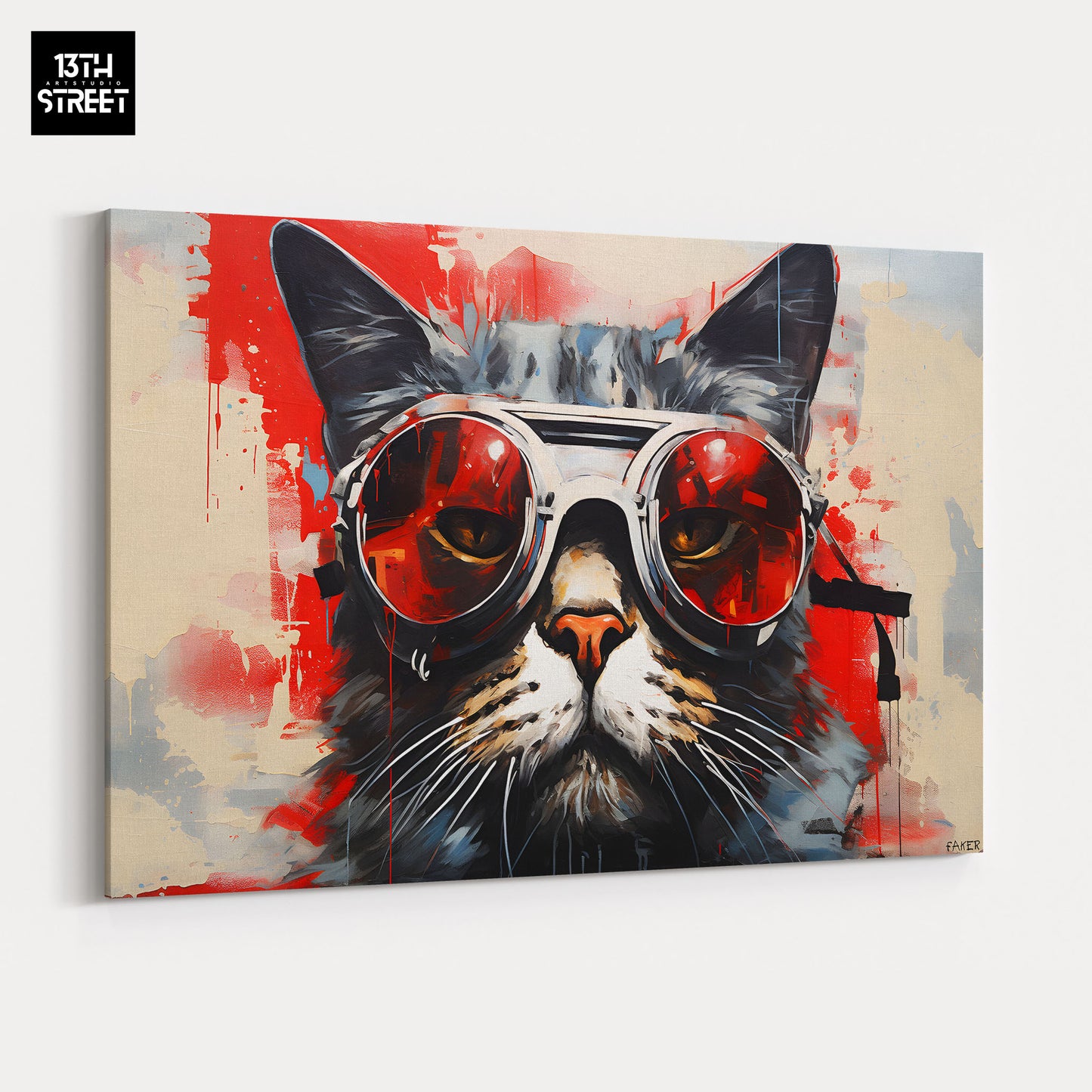 Faker - Cyberpunk Felin - Canvas
