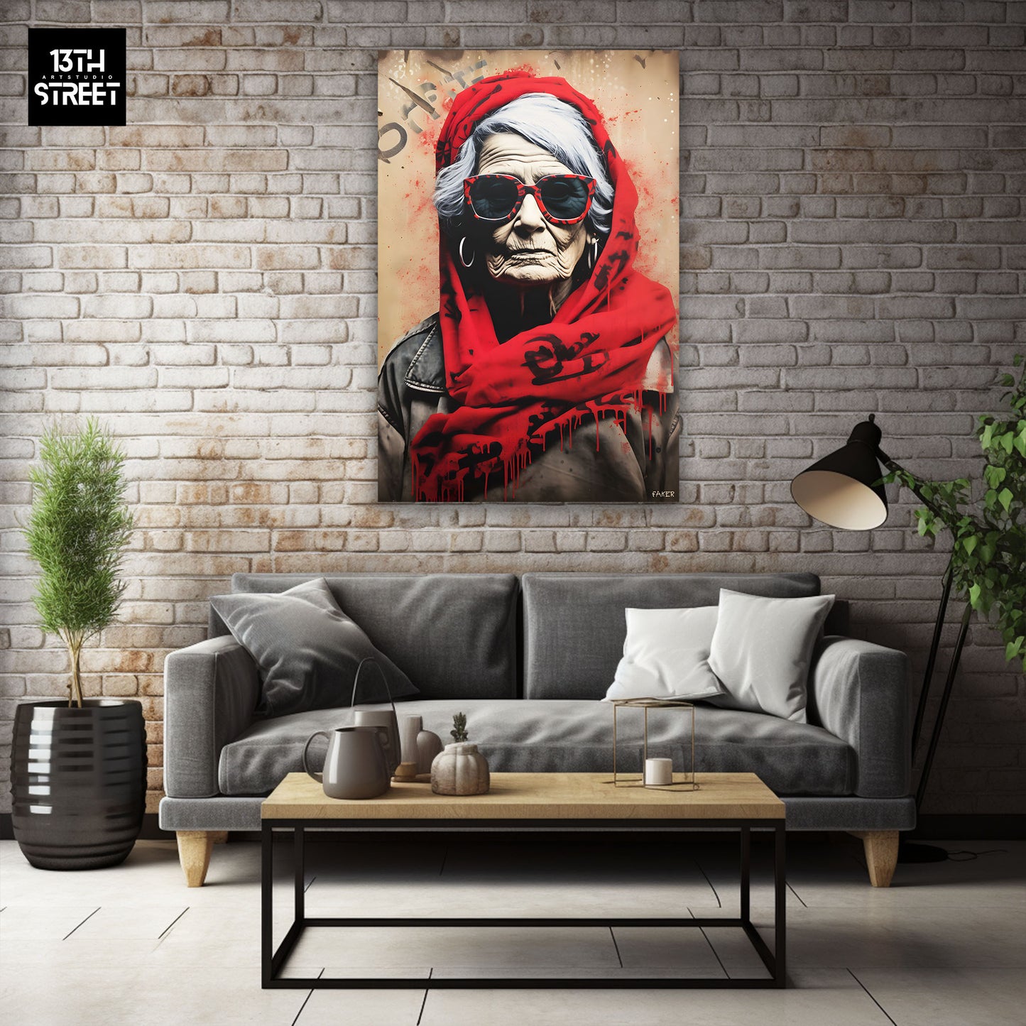 Faker - Grandma Rebel - Canvas