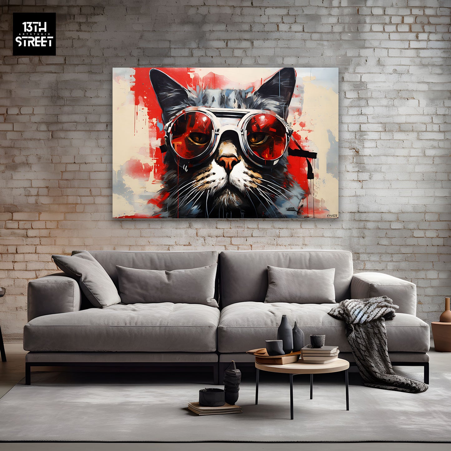 Faker - Cyberpunk Felin - Canvas