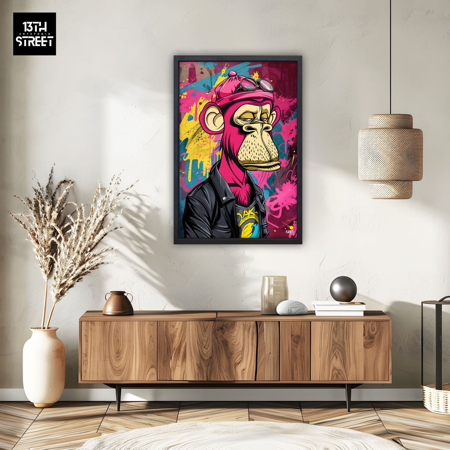 Faker - Bored Monkey Artistic Director - Canvas 40x60x2cm