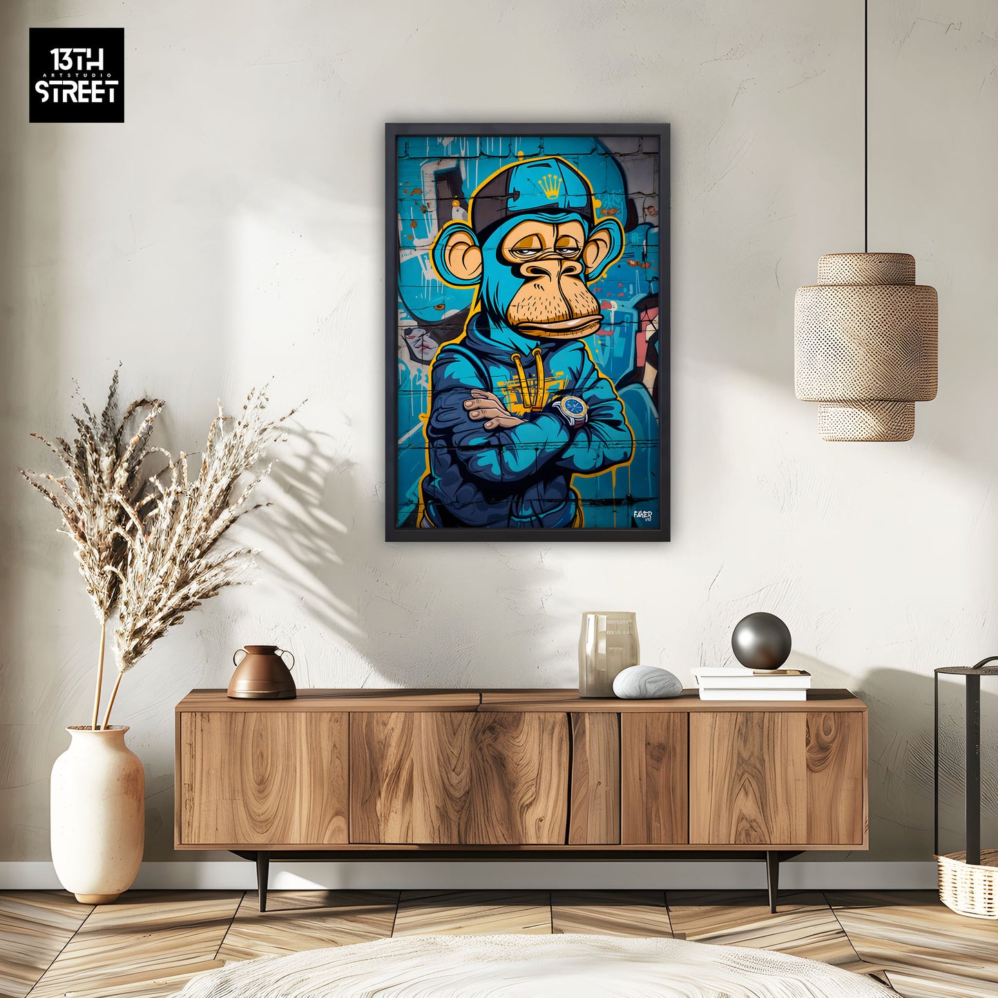 Faker - Bored Monkey Rolex - Canvas 40x60x2cm