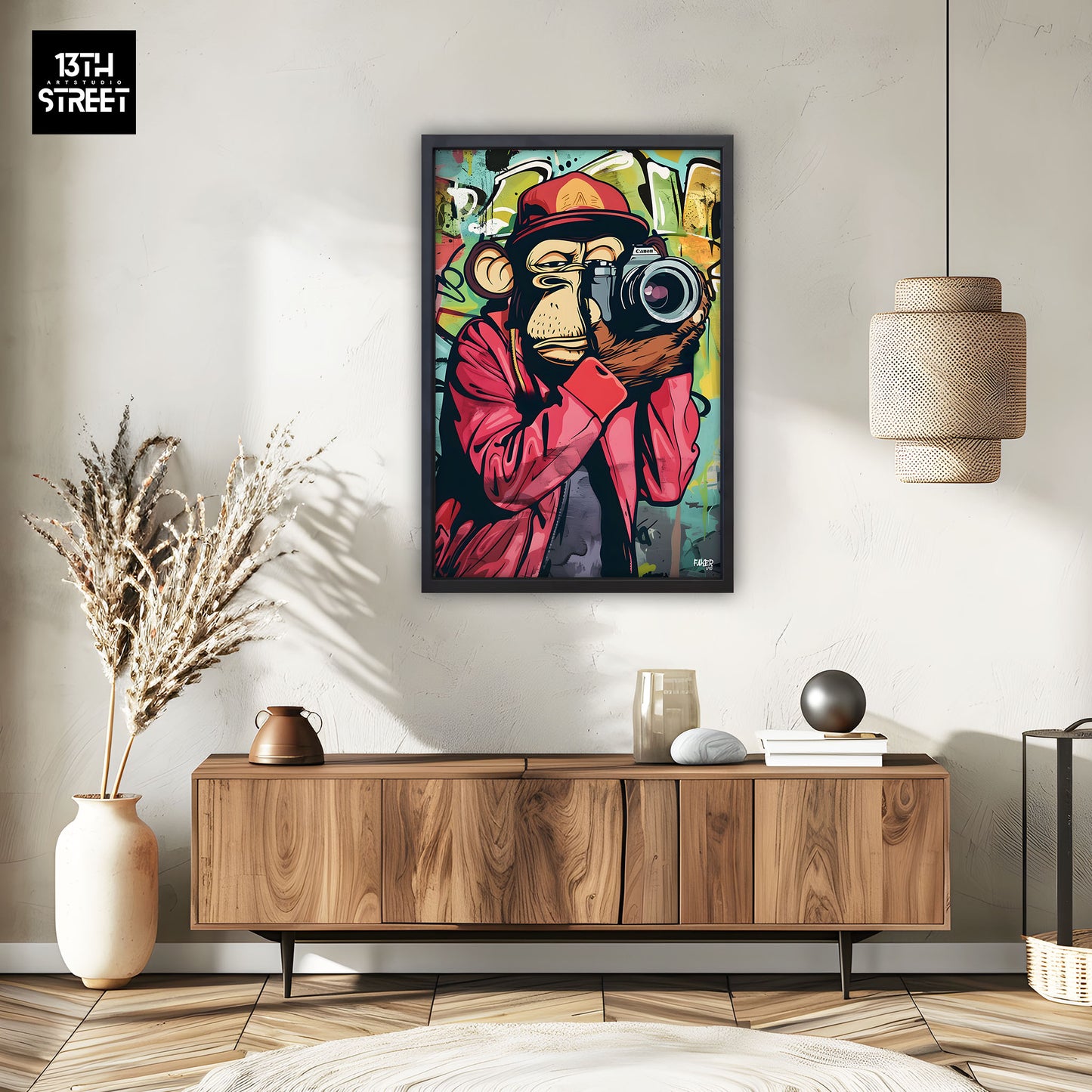 Faker - Bored Monkey Photographer - Canvas 40x60x2cm