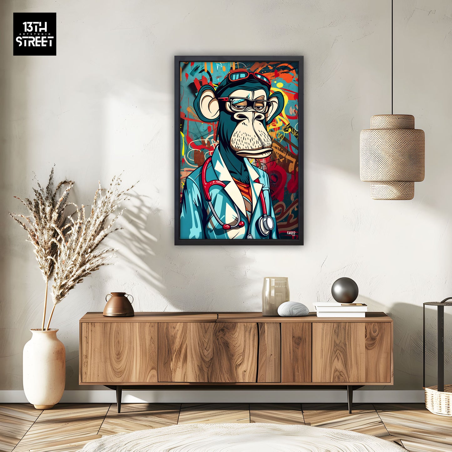 Faker - Bored Monkey Doctor - Canvas 40x60x2cm