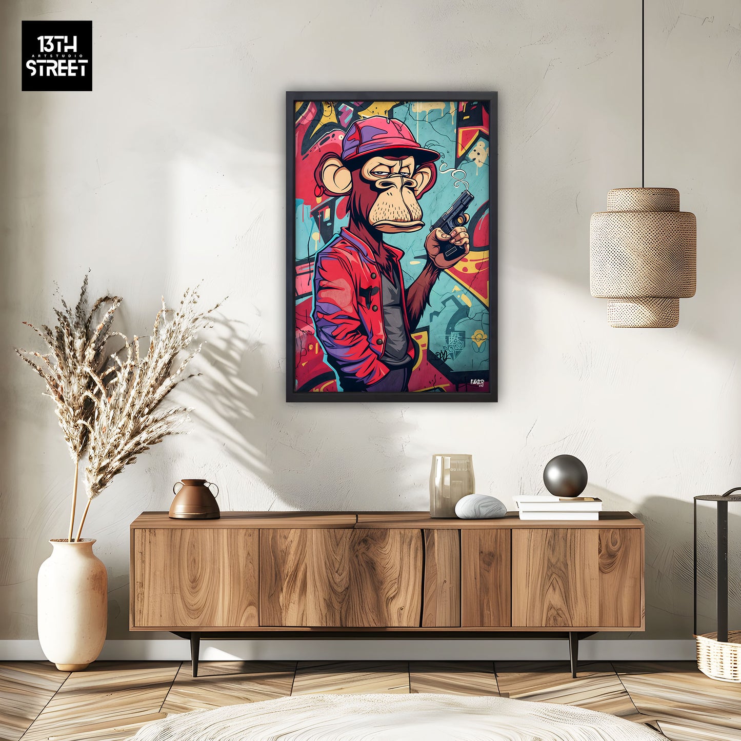 Faker - Bored Monkey Hold Up - Canvas 40x60x2cm