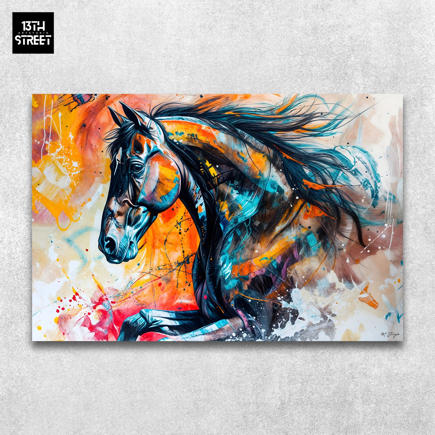 Miss Jungle - Free Stallion - Canvas