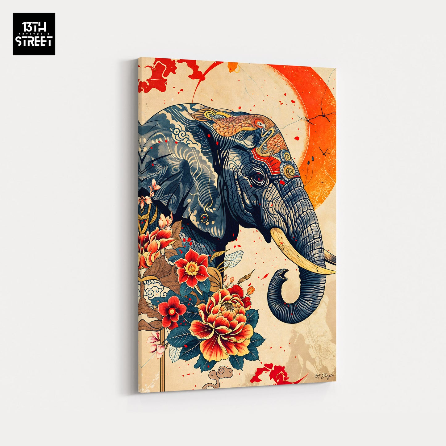 Miss Jungle - Peaceful Spirit of the Orient - Canvas
