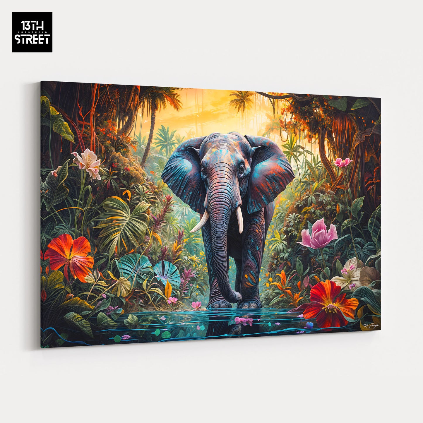 Miss Jungle - Silent Giant - Canvas