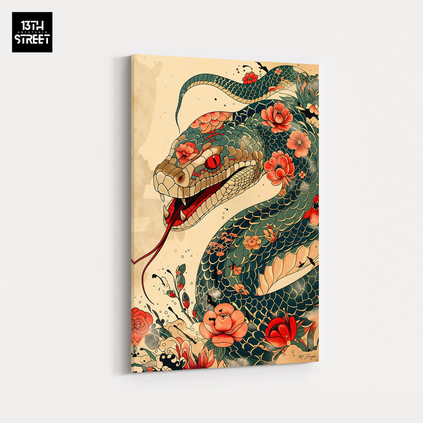 Miss Jungle - Sinuous Elegance - Canvas