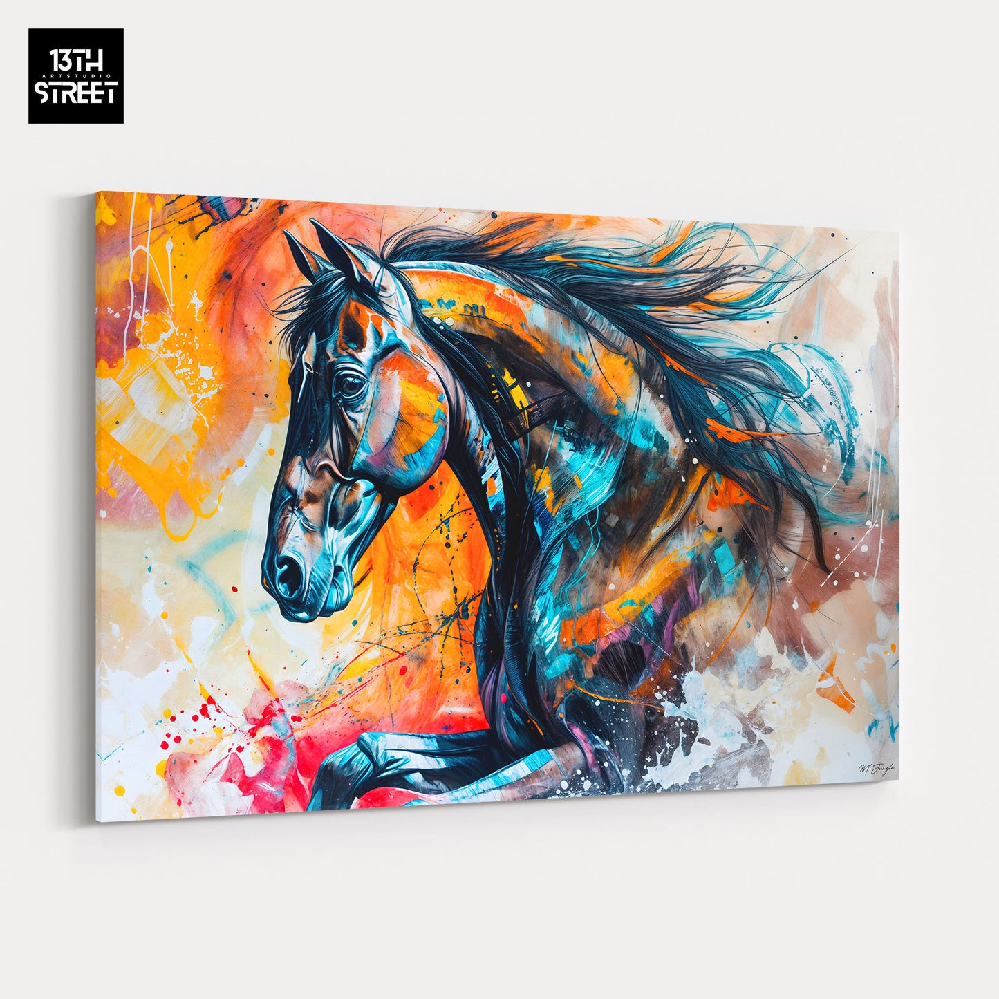 Miss Jungle - Free Stallion - Canvas