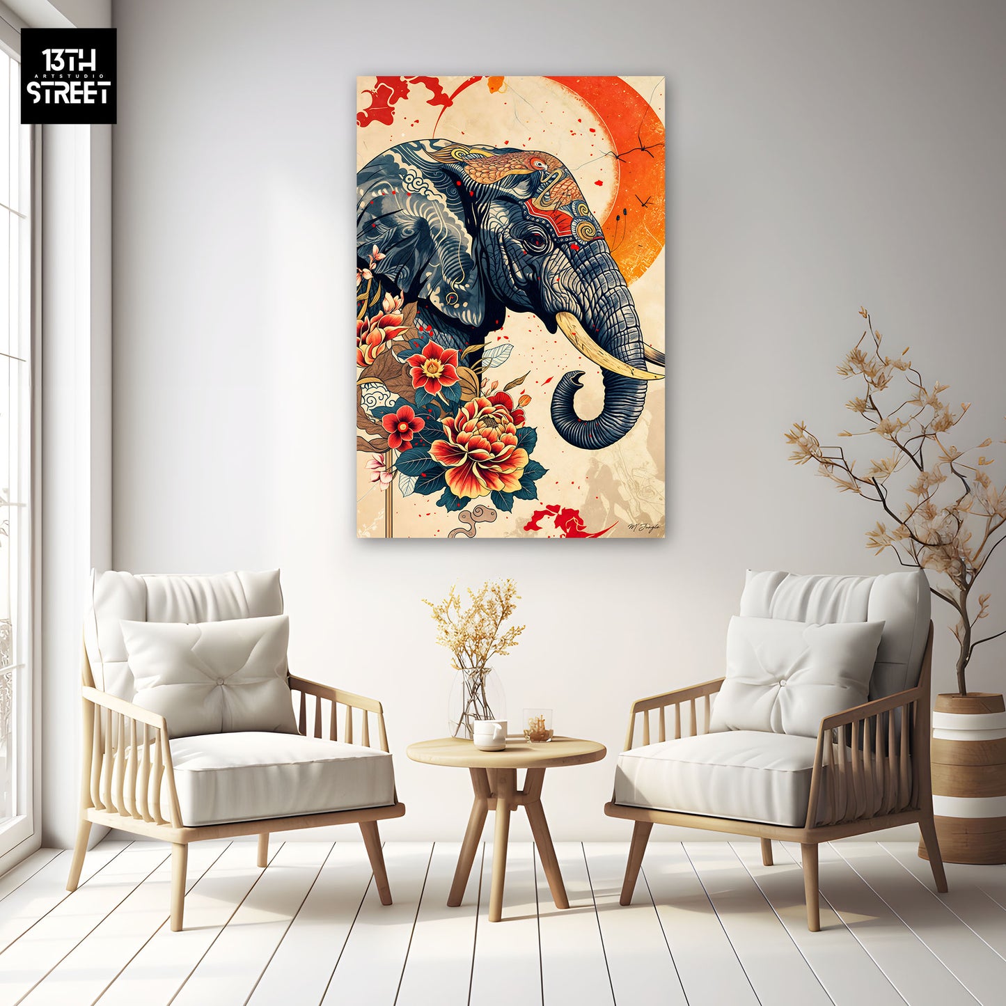 Miss Jungle - Peaceful Spirit of the Orient - Canvas