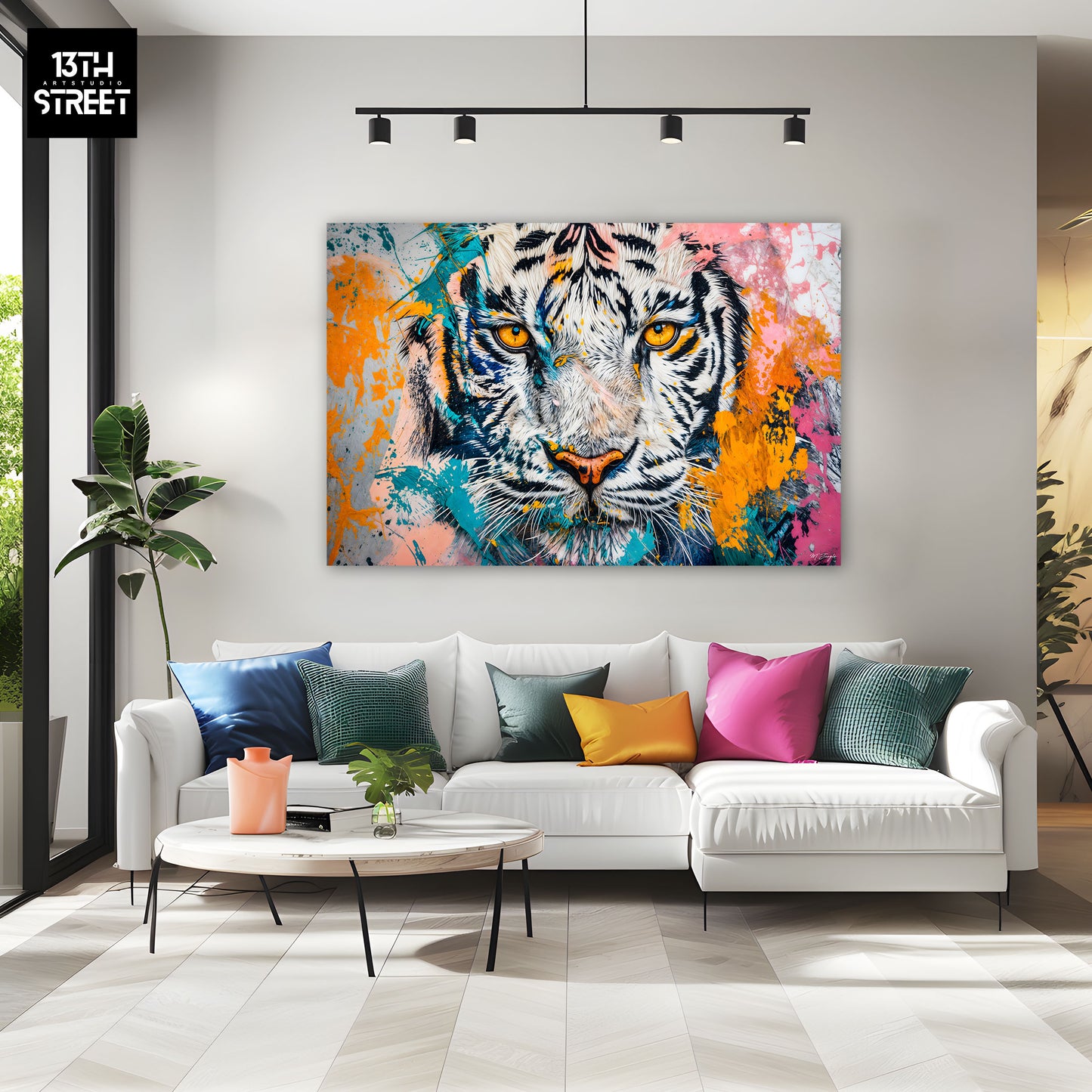 Miss Jungle - Feline of the Dawn - Canvas