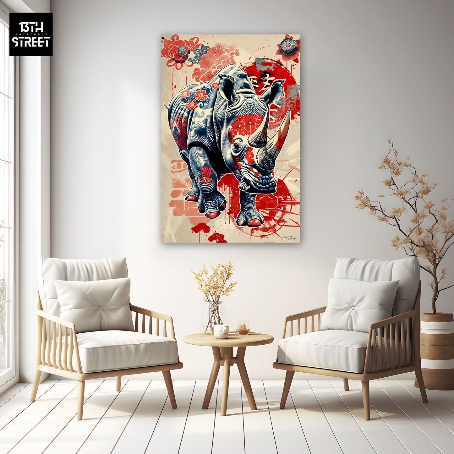 Miss Jungle - The Ancestral Horns - Canvas