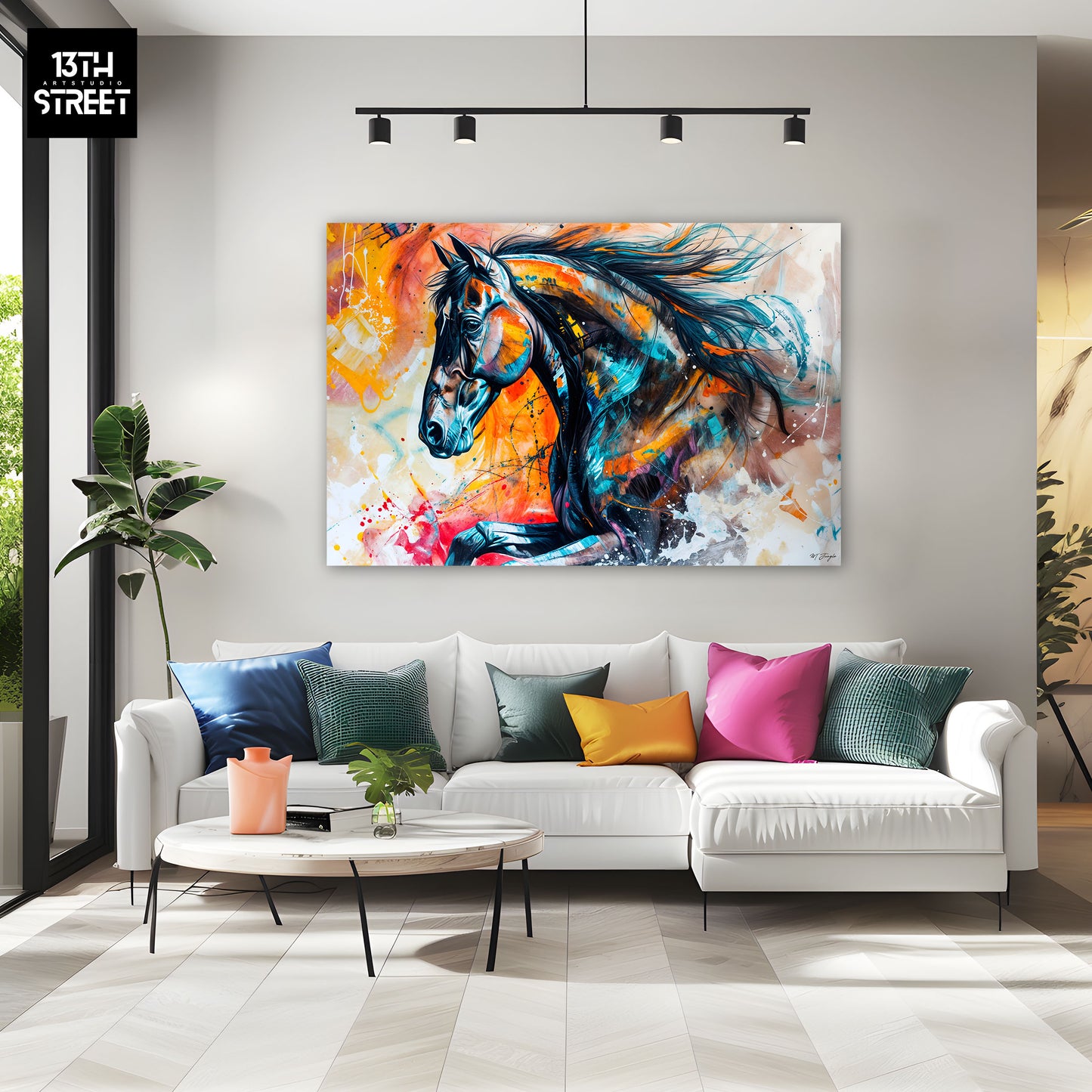 Miss Jungle - Free Stallion - Canvas