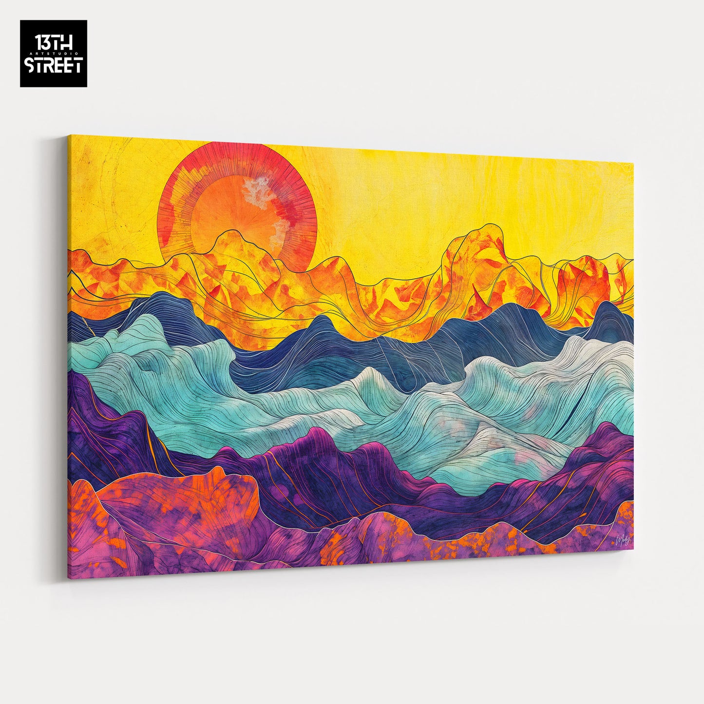 Mody - Multicolored Horizon - Canvas