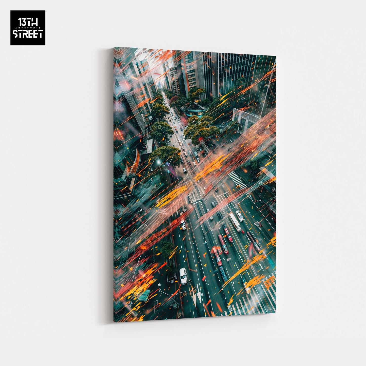 Mody - Pulsating City - Canvas