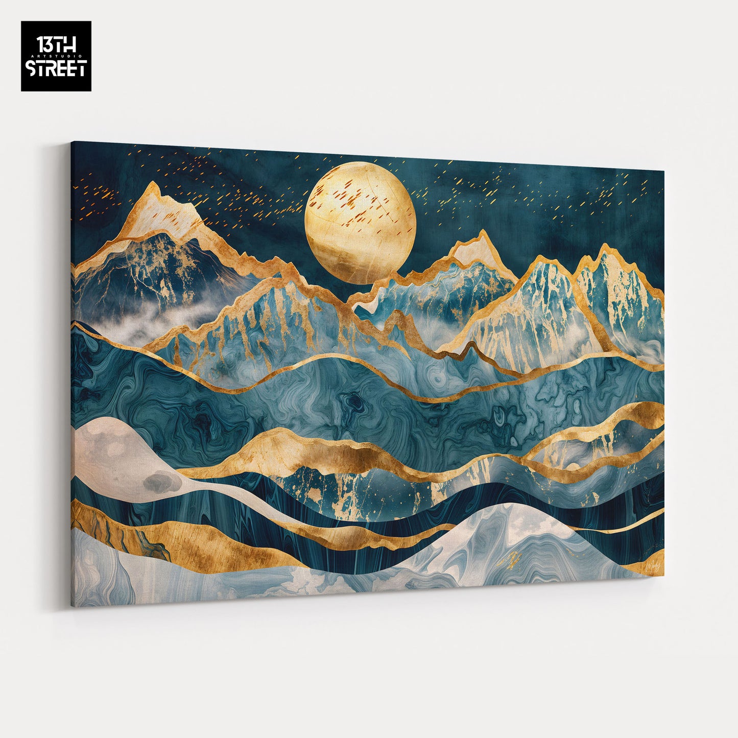 Mody - Golden Mountains - Canvas