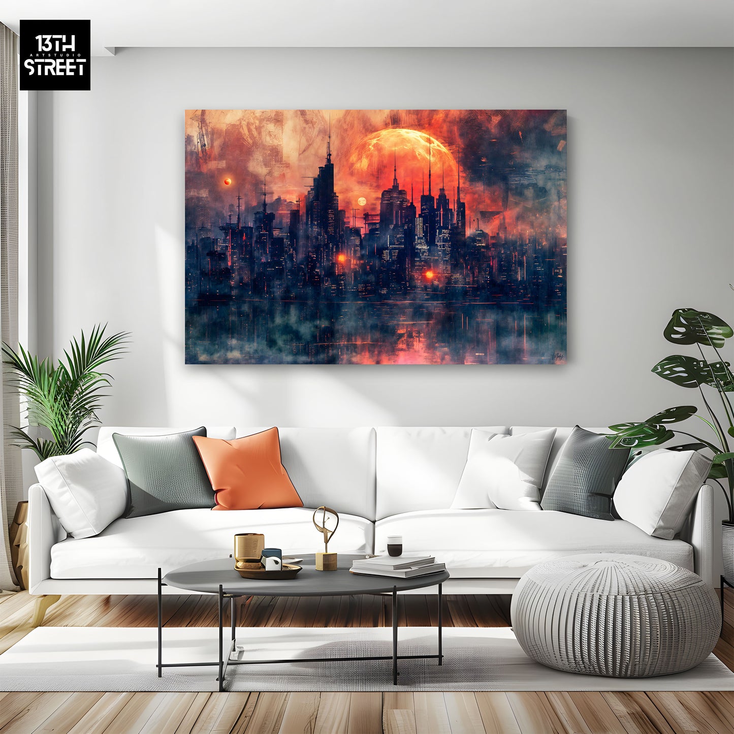 Mody - City at Twilight - Canvas