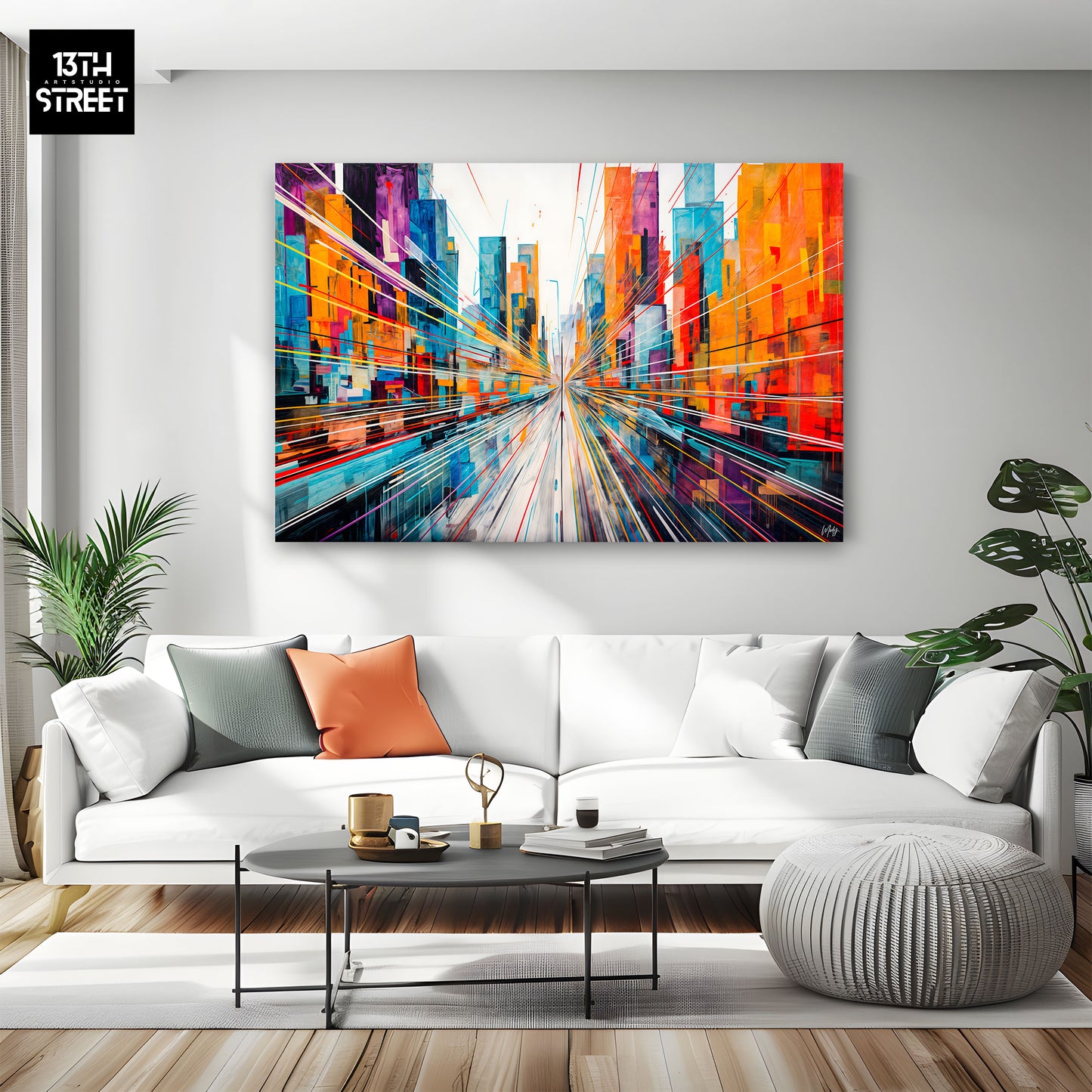 Mody - Lights in the Metropolis - Canvas