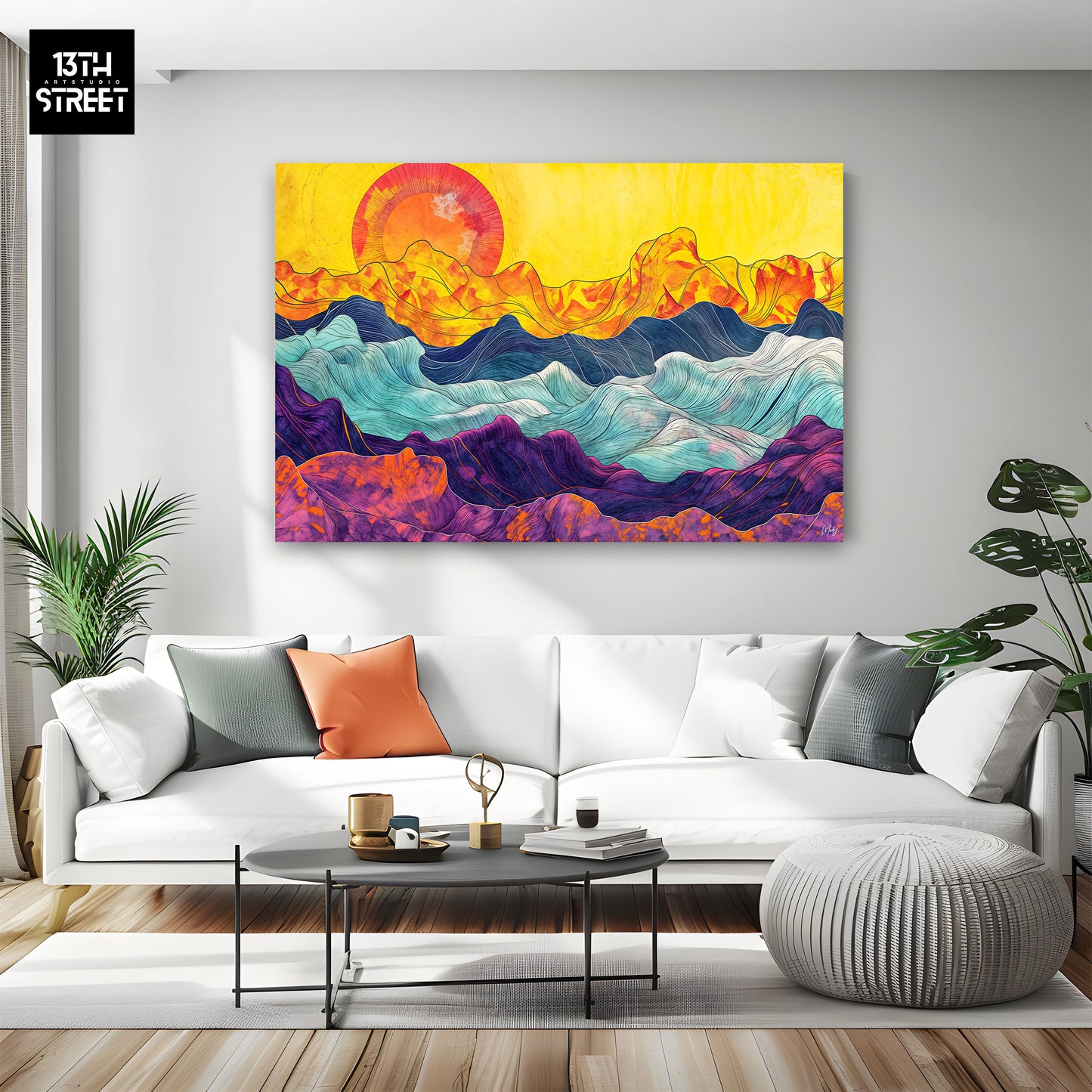 Mody - Multicolored Horizon - Canvas