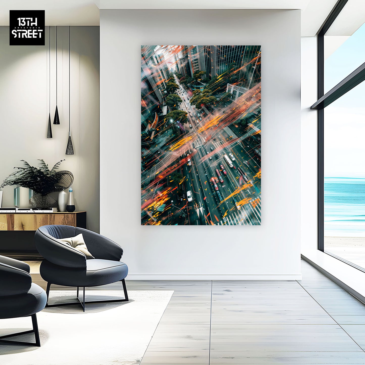 Mody - Pulsating City - Canvas