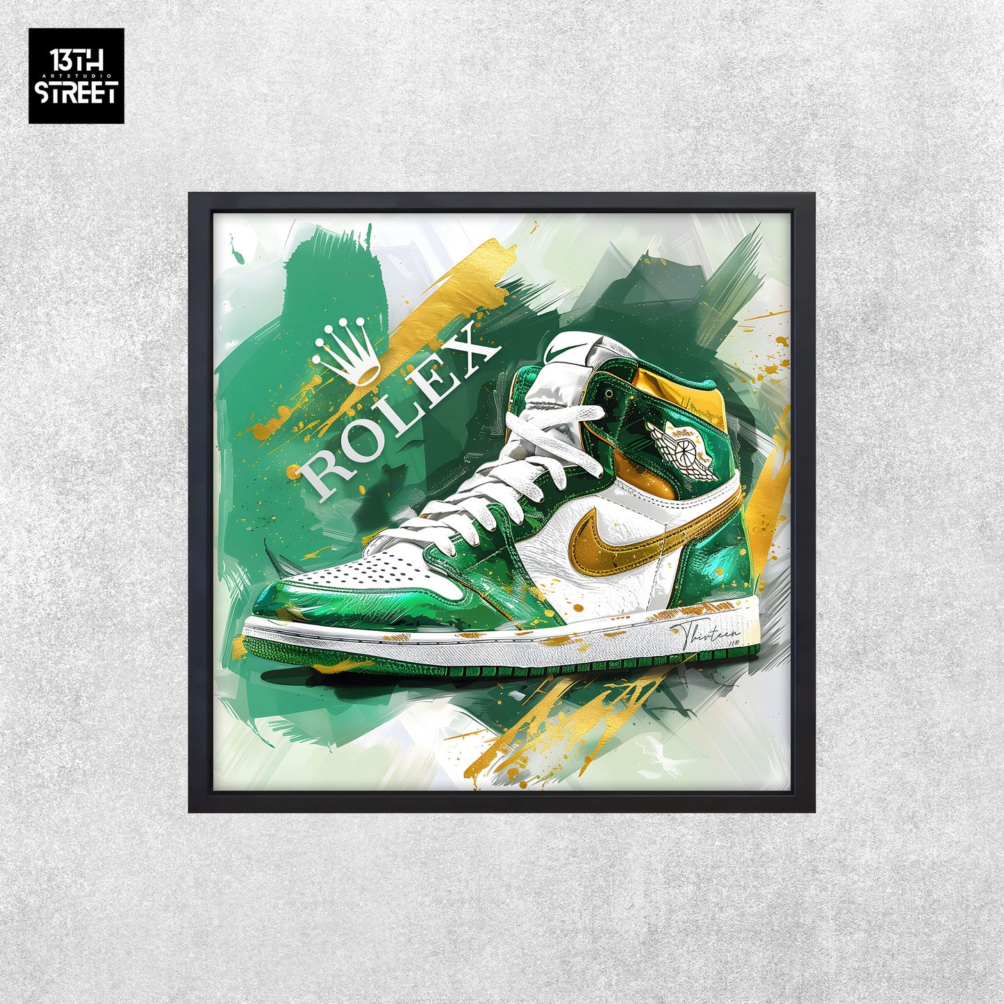Thirteen - Nike Jordan by Rolex - Canvas 40x40x2cm