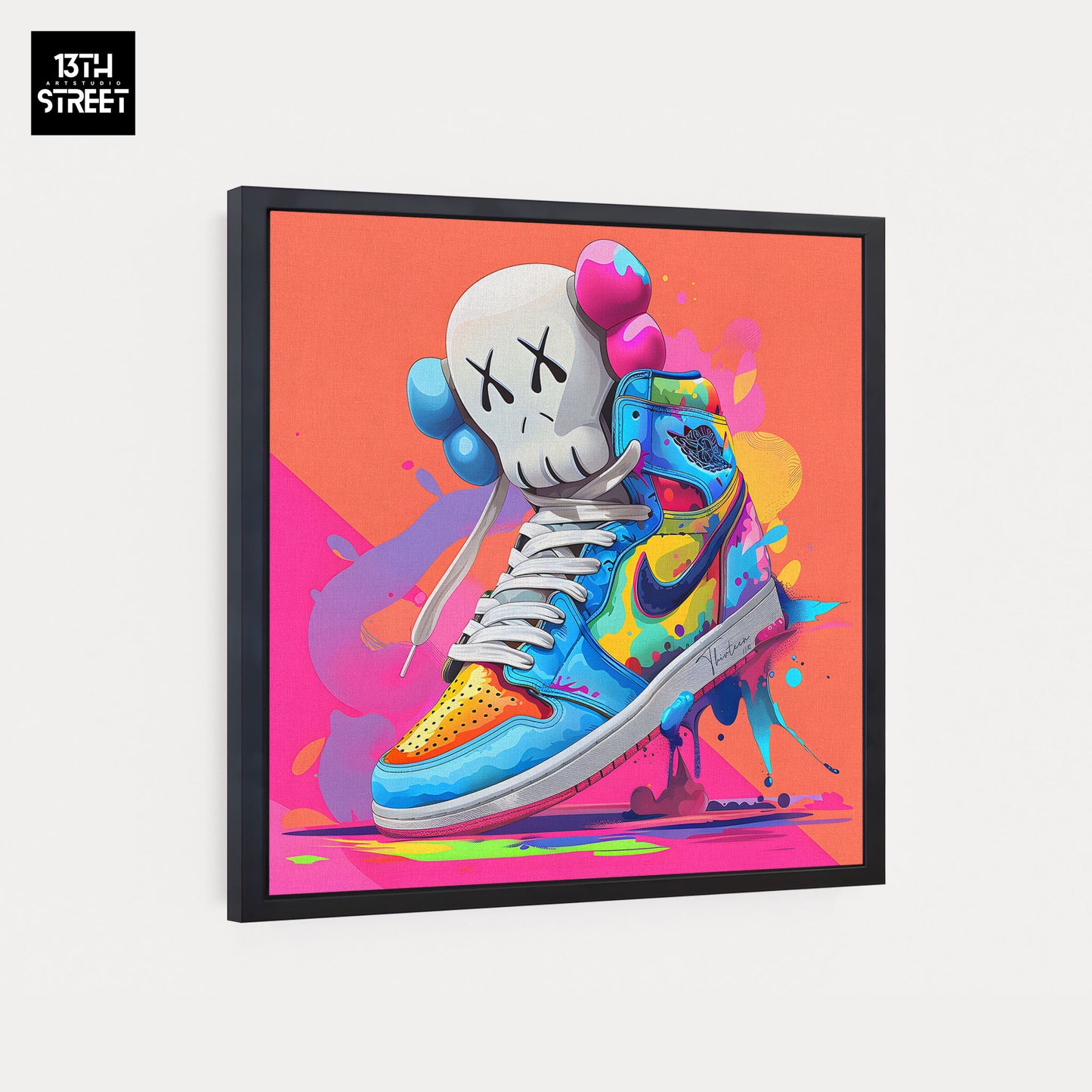 Thirteen - Nike Jordan by Kaws - Canvas 40x40x2cm