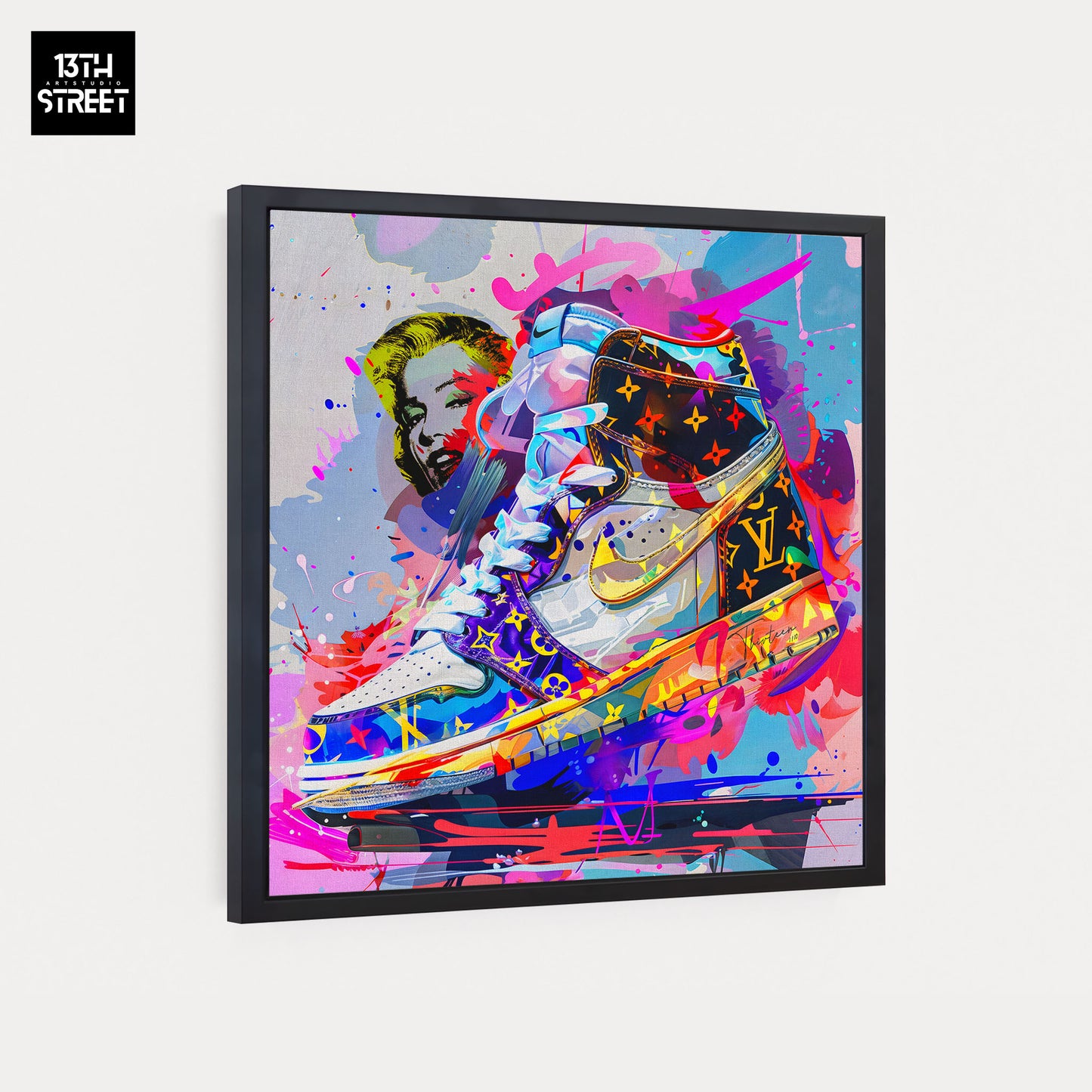 Thirteen - Nike Jordan by Andy Warhol - Canvas 40x40x2cm