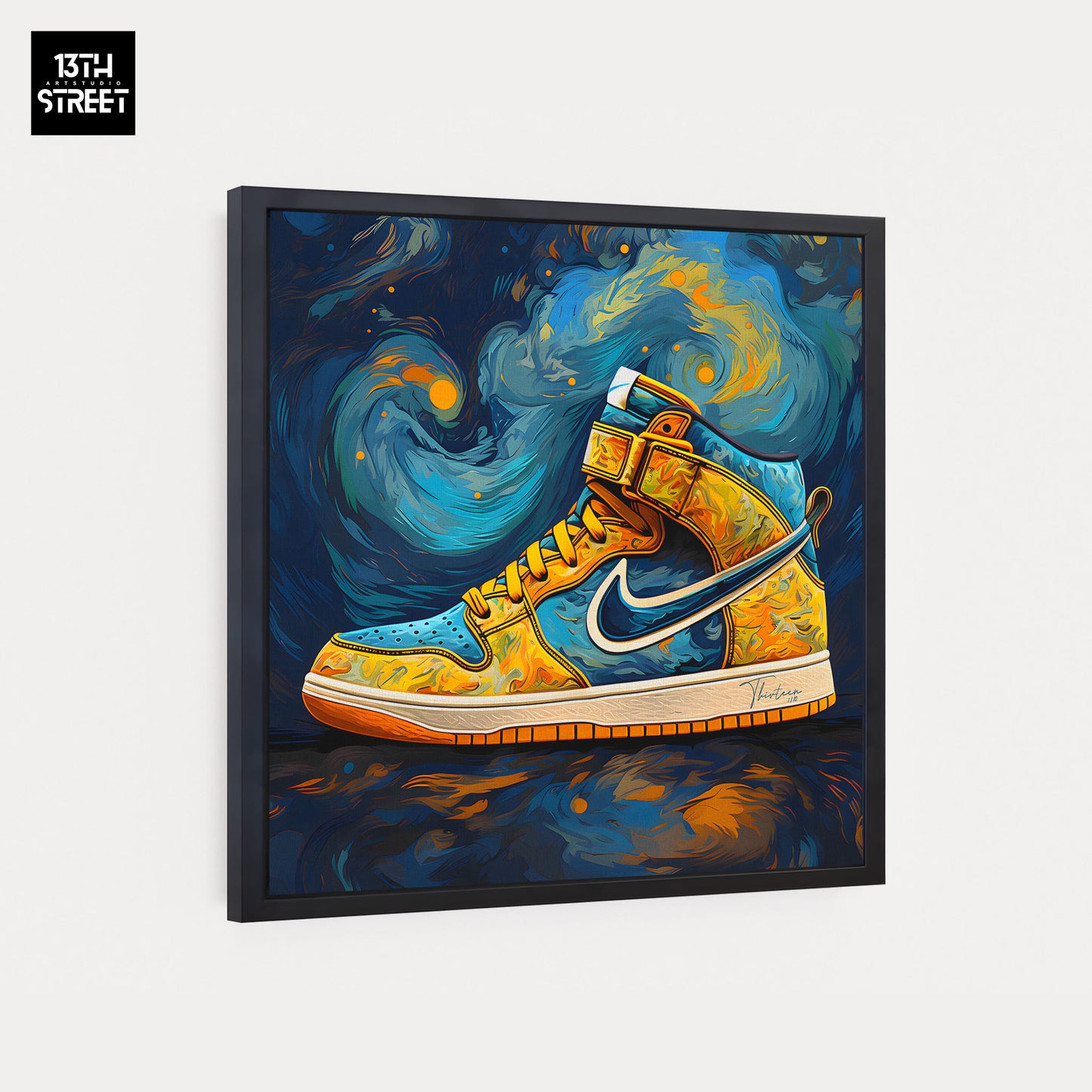 Thirteen - Nike by Vincent Van Gogh - Canvas 40x40x2cm