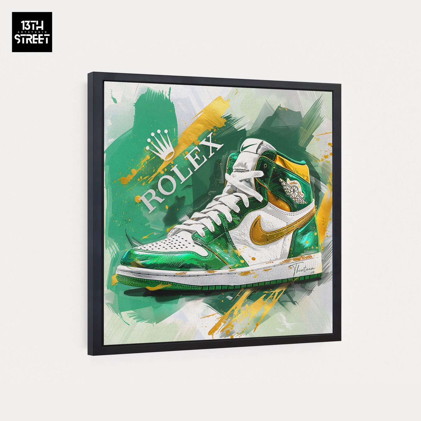 Thirteen - Nike Jordan by Rolex - Canvas 40x40x2cm