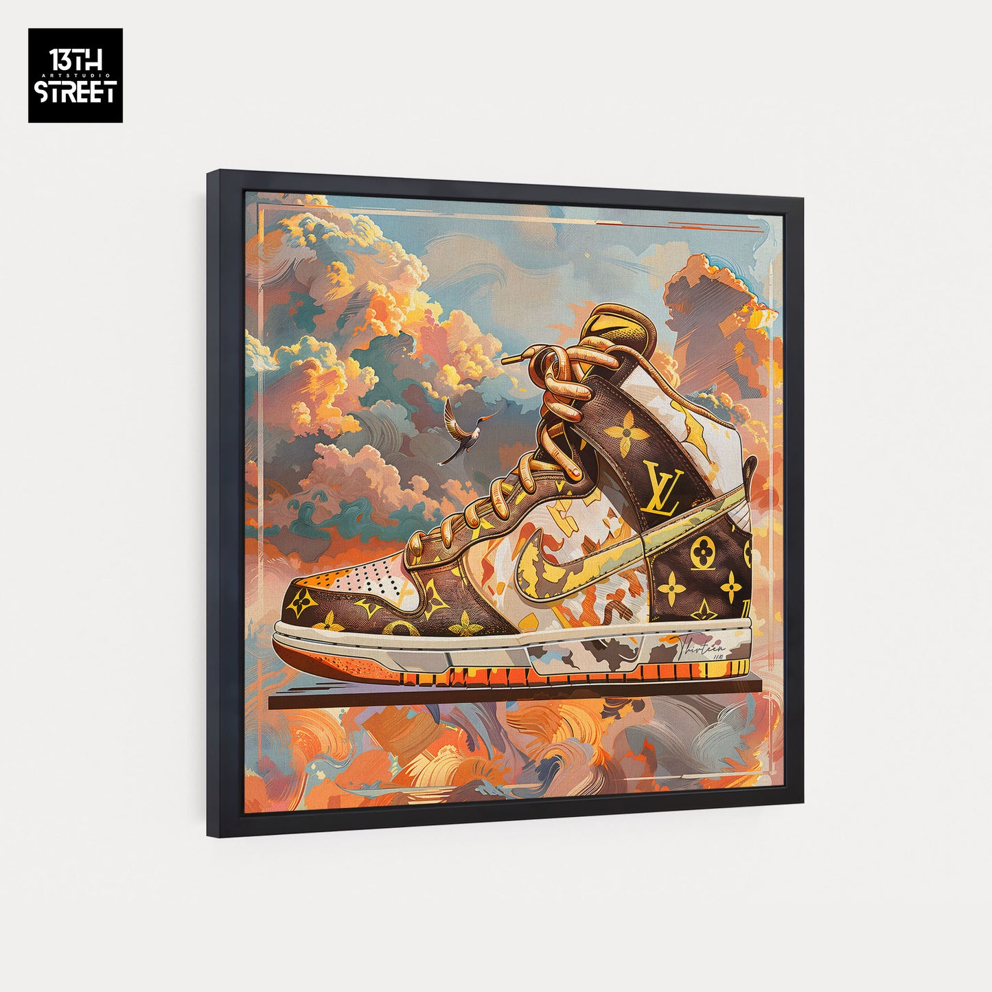 Thirteen - Nike Jordan by Louis Vuitton - Toile 40x40x2cm