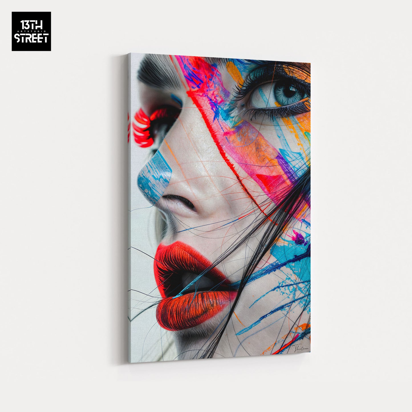 Thirteen - Intense Colorful Look - Canvas
