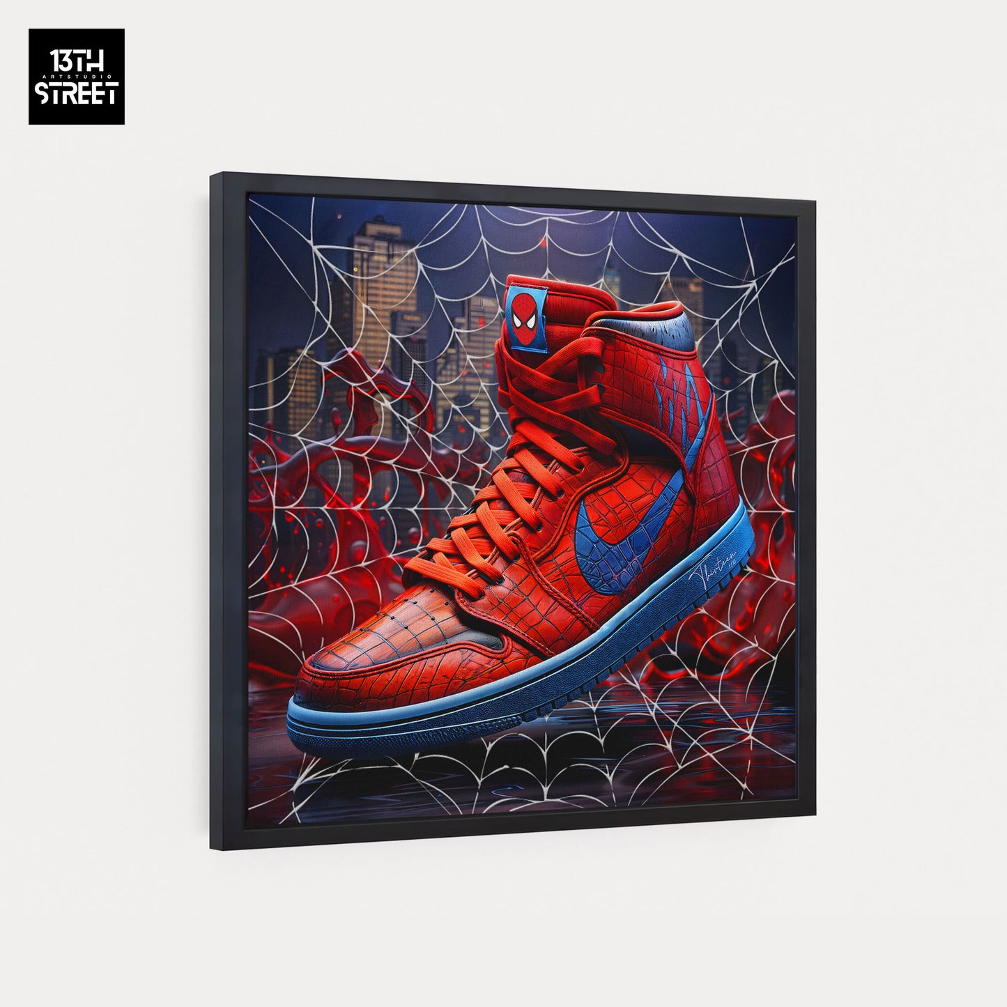 Thirteen - Nike Jordan by Spiderman - Canvas 40x40x2cm