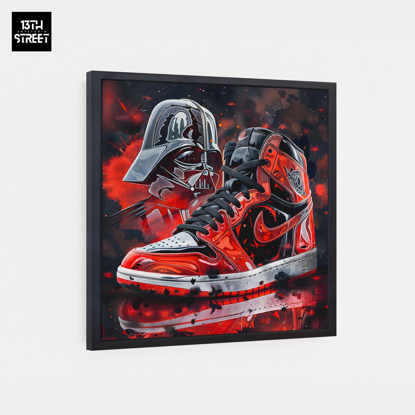 Thirteen - Nike Jordan by Darth Vader - Canvas 40x40x2cm
