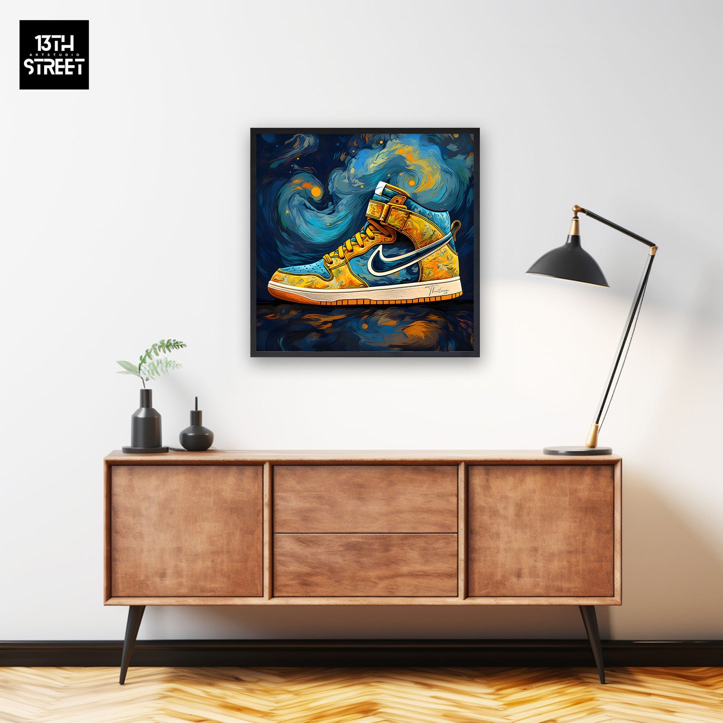 Thirteen - Nike by Vincent Van Gogh - Canvas 40x40x2cm