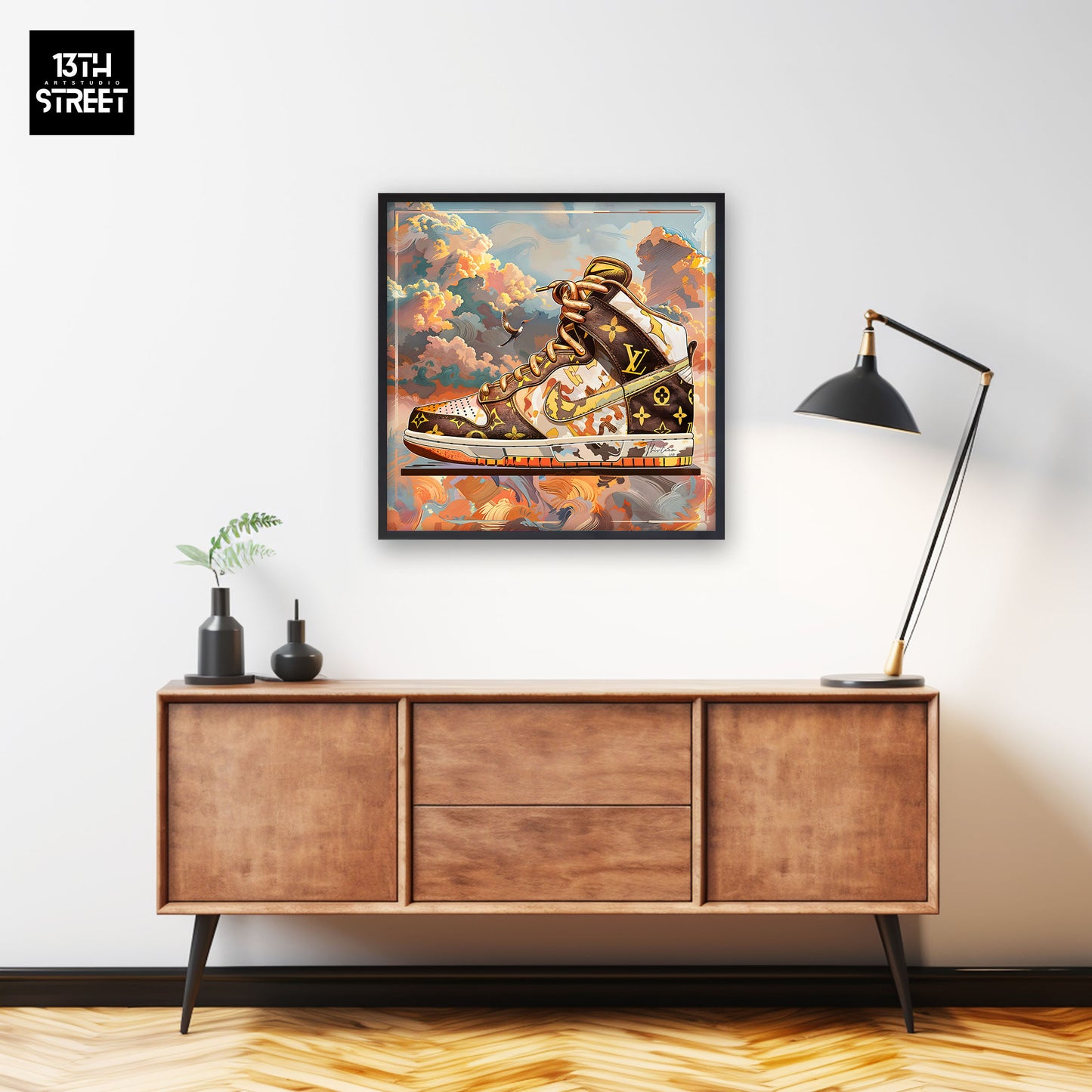 Thirteen - Nike Jordan by Louis Vuitton - Toile 40x40x2cm