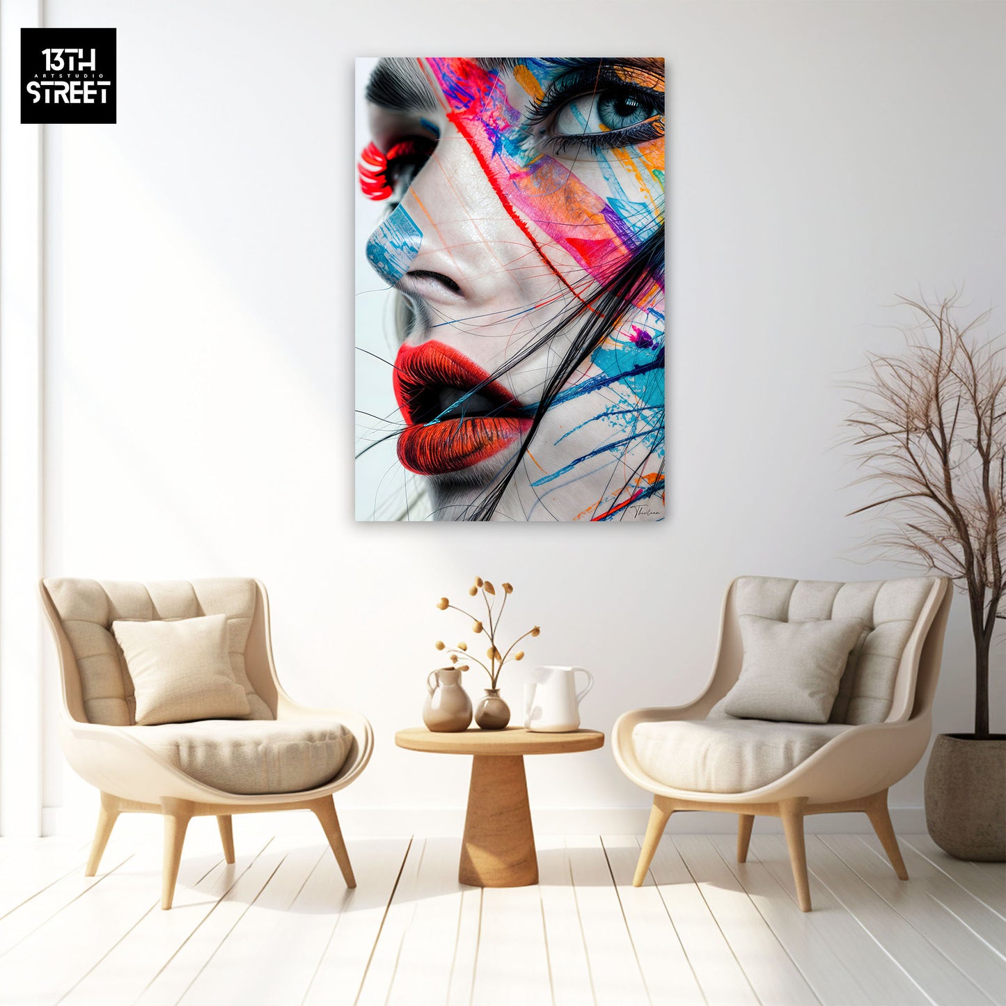 Thirteen - Intense Colorful Look - Canvas