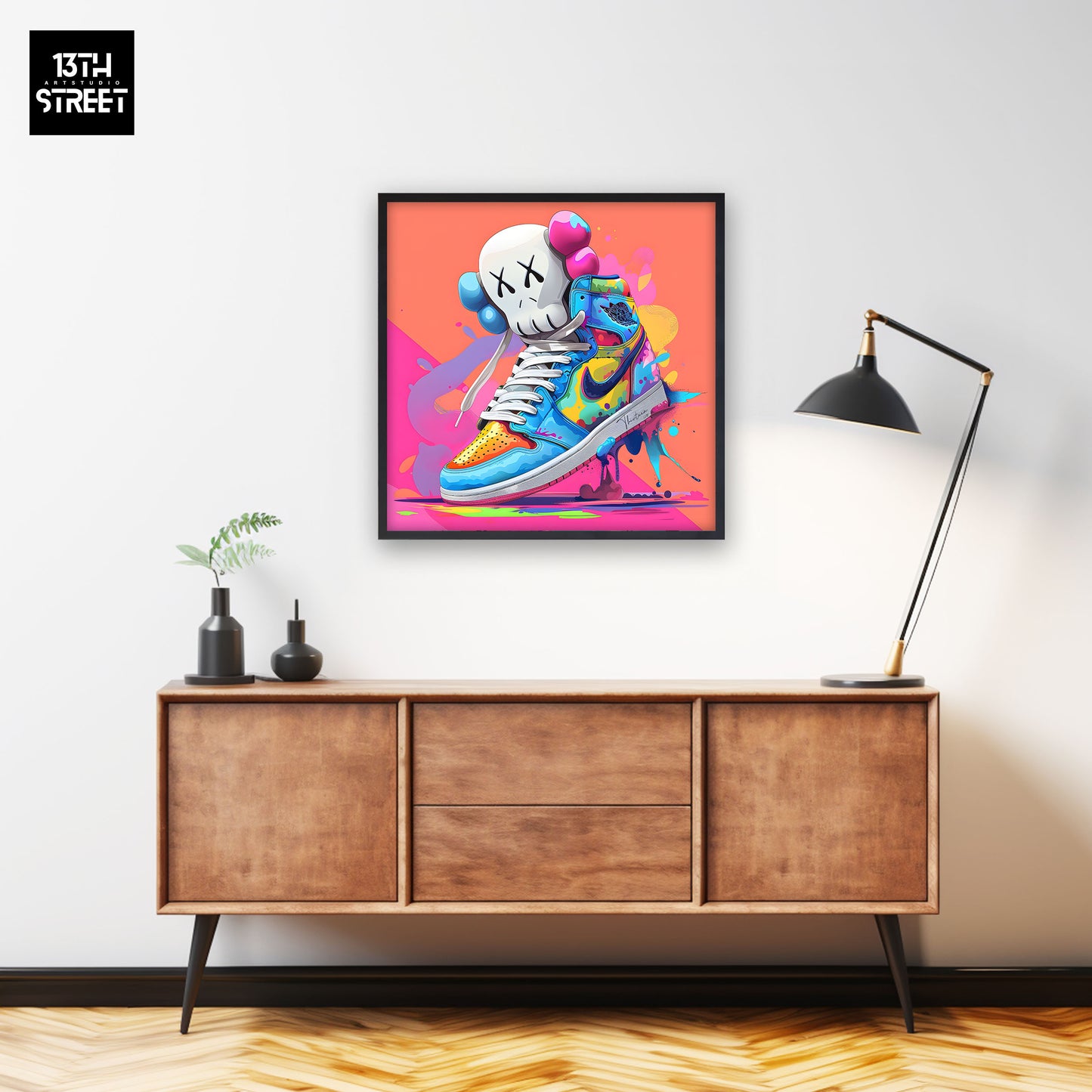 Thirteen - Nike Jordan by Kaws - Canvas 40x40x2cm