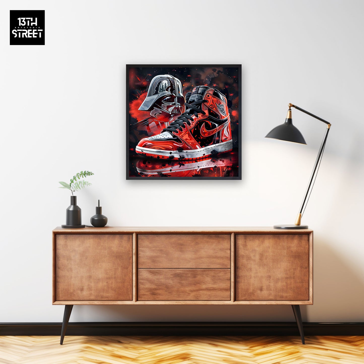 Thirteen - Nike Jordan by Darth Vader - Canvas 40x40x2cm